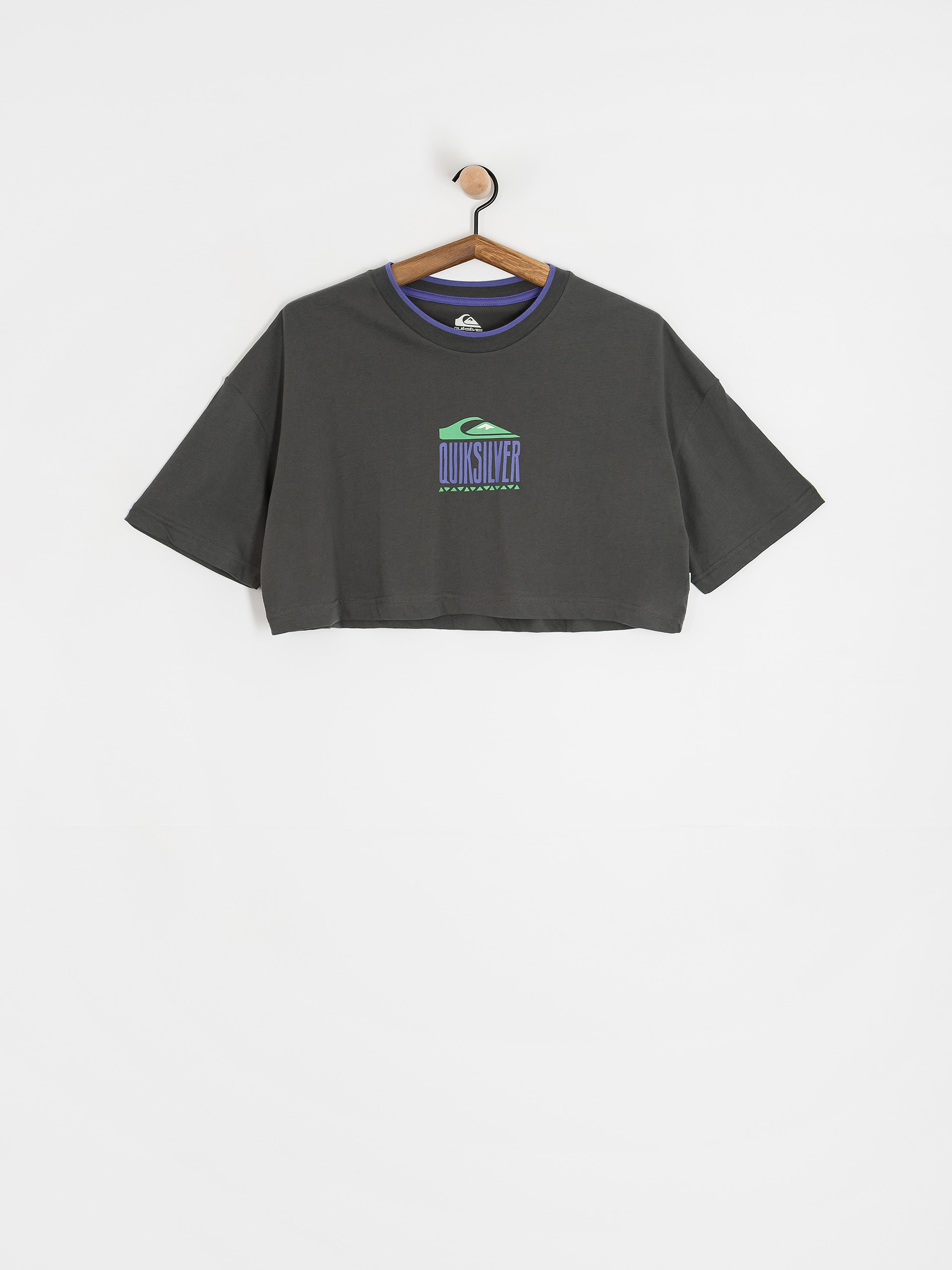 Tricou Quiksilver Maxi Crop Wmn (dark shadow)