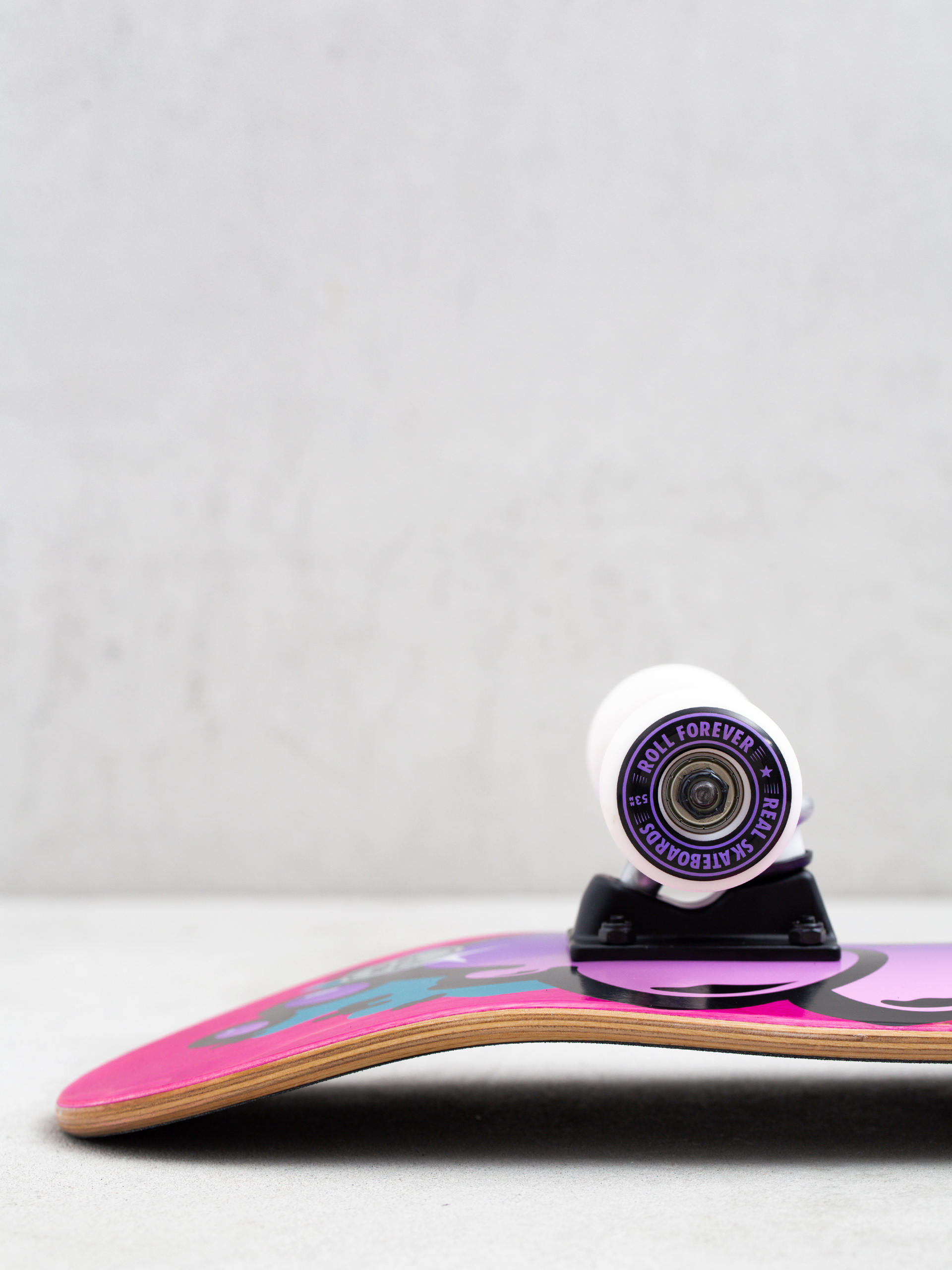 Skateboard Real Bubble Ttr Rclr - roz (pink/violet)
