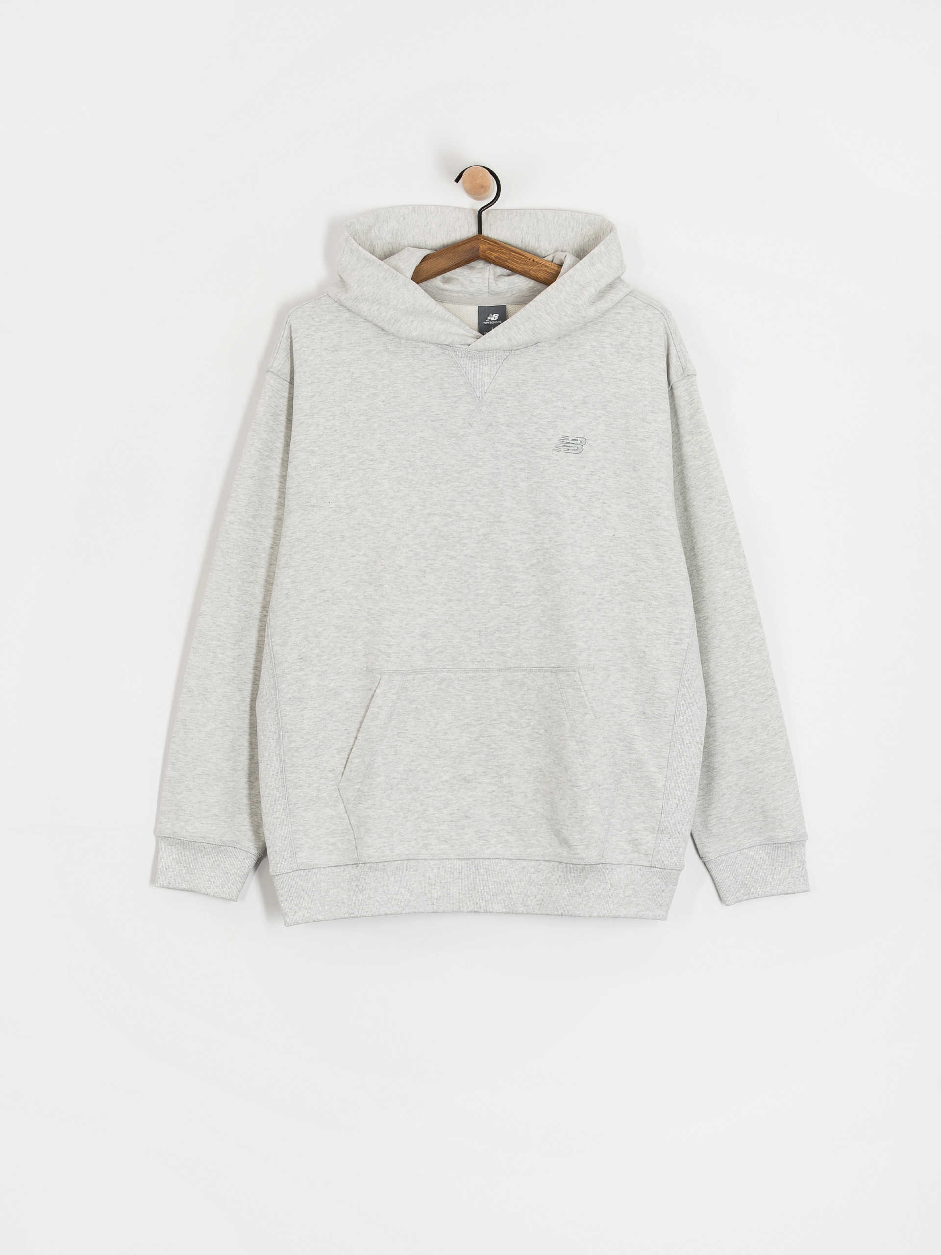 Hanorac cu glugă New Balance Atheltics French Terry HD (grey)