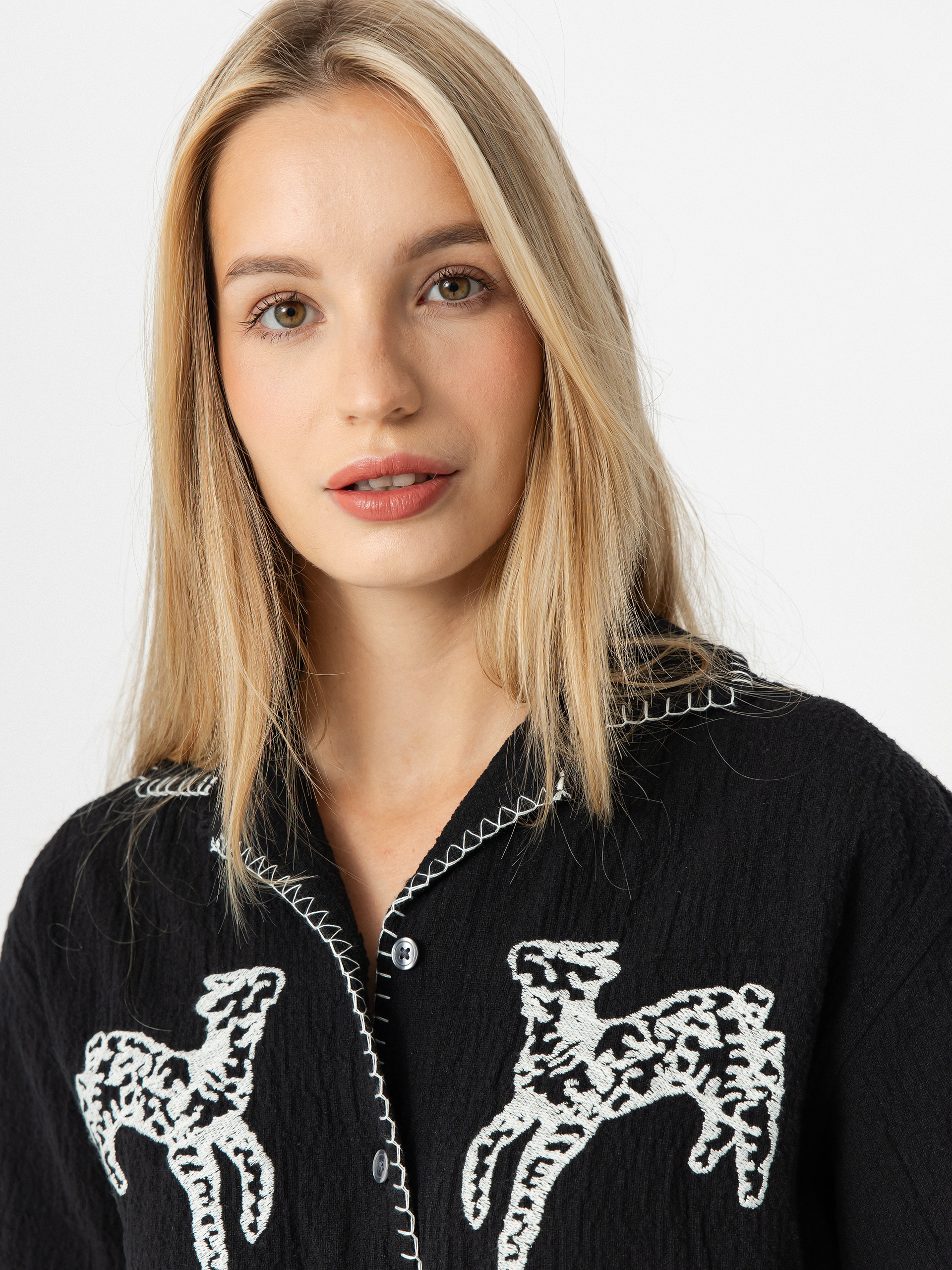 Cămașă OBEY Ritual Wmn (digital black)