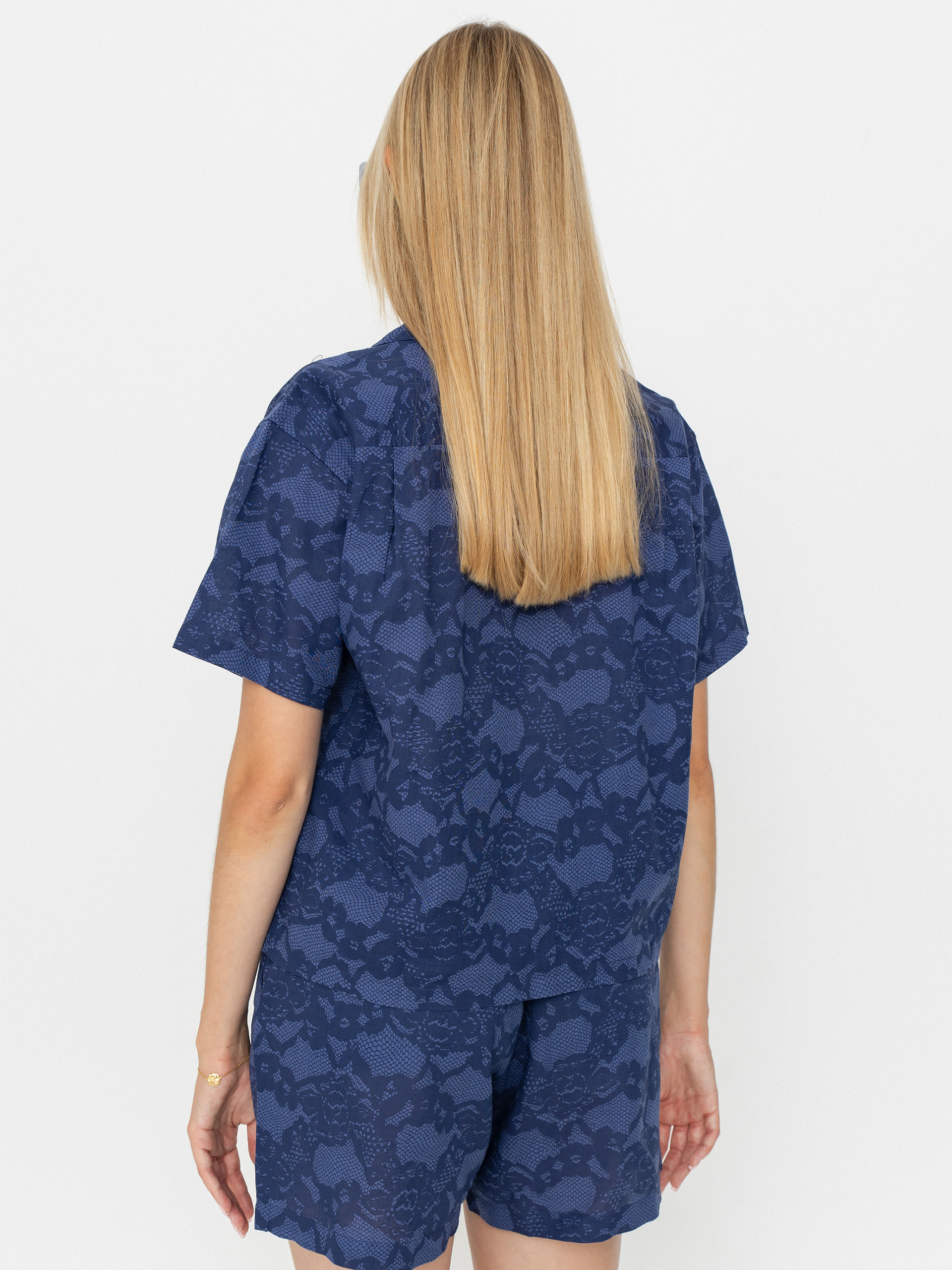 Cămașă OBEY Cecilie Lace Wmn (blue multi)