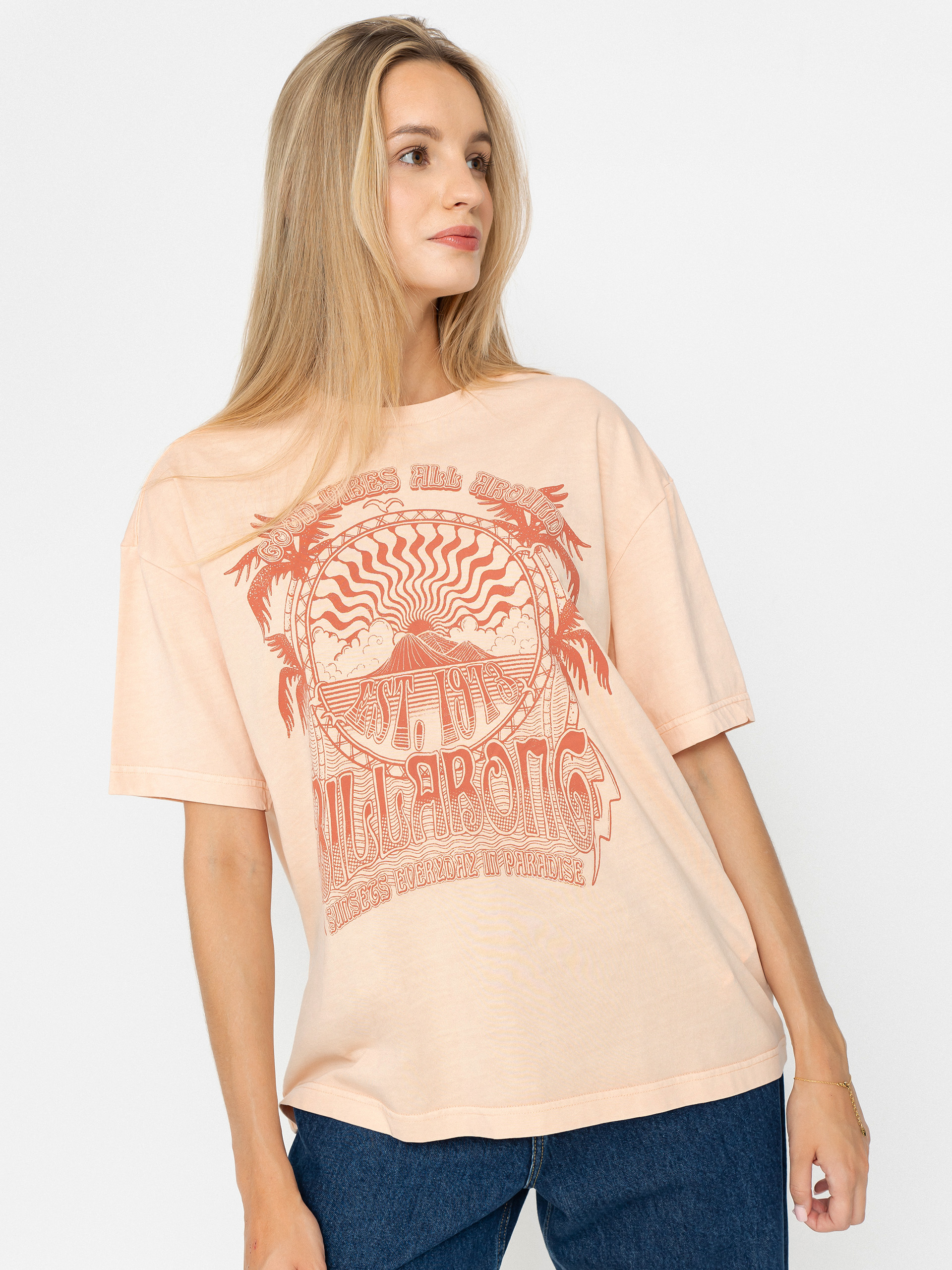 Tricou Billabong Beach Classics Wmn (soft peach)