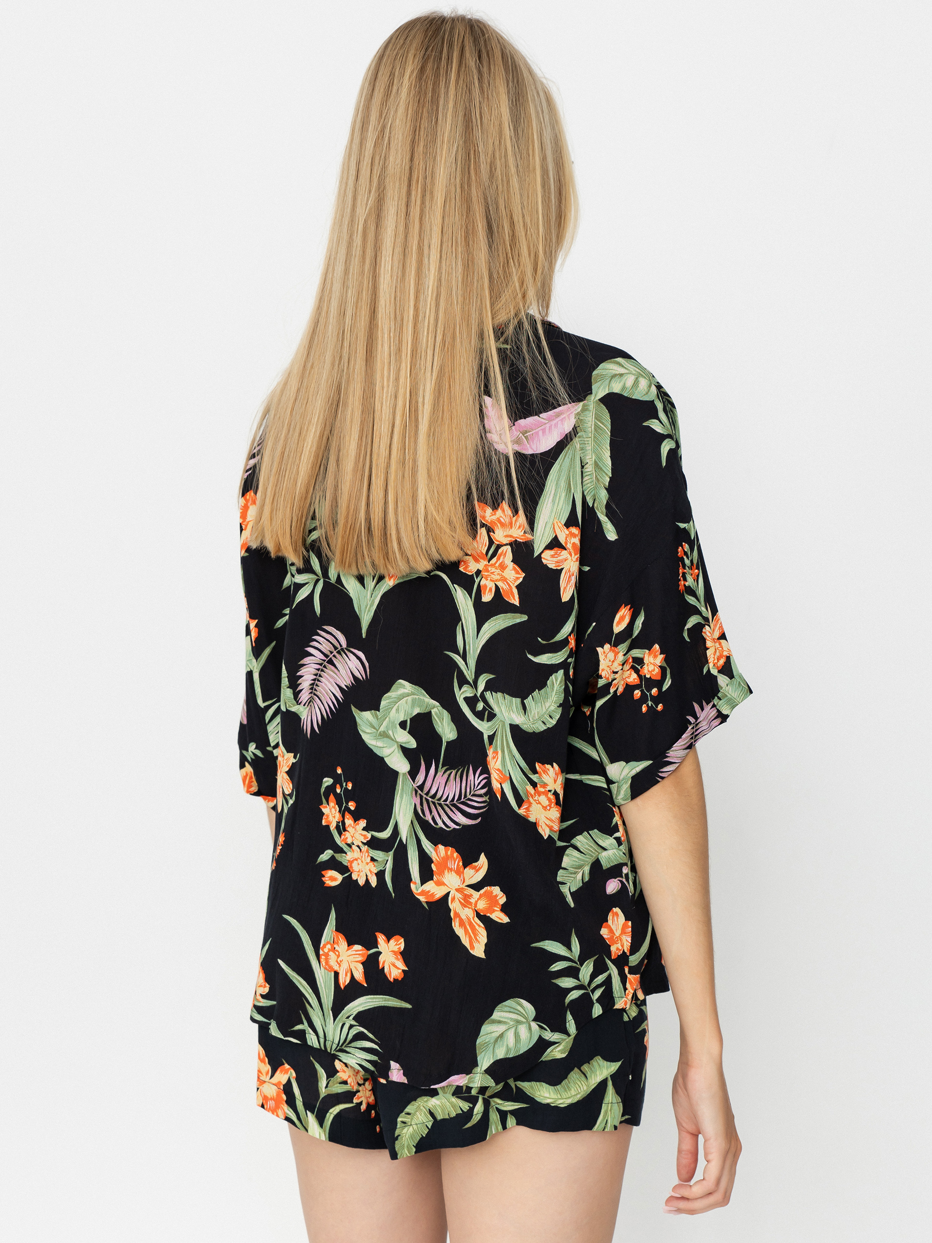 Cămașă Roxy Beach Nostalgia Crinkle Wmn (anthracite island escape)