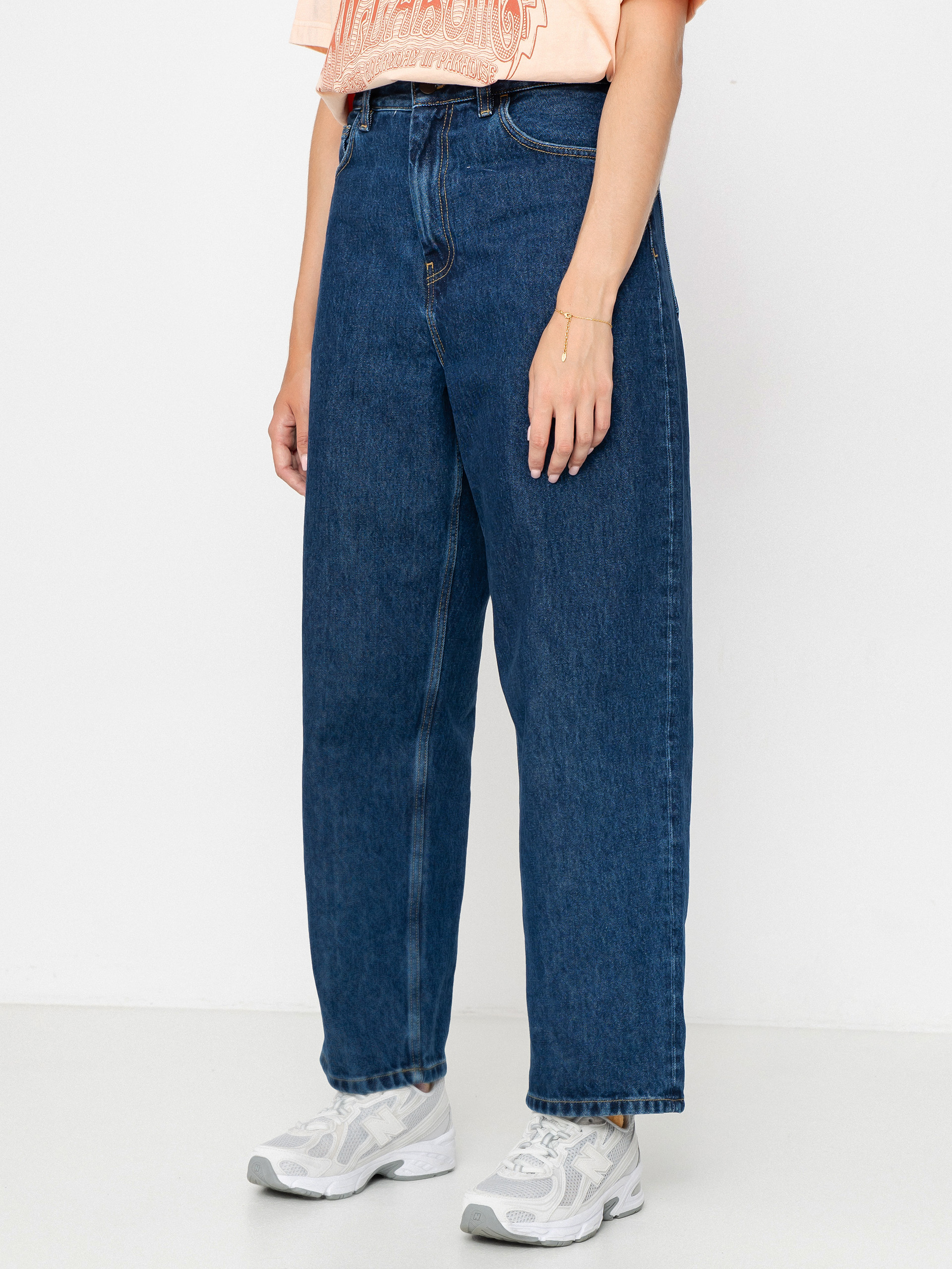 Pantaloni Carhartt WIP Brandon Wmn (blue)