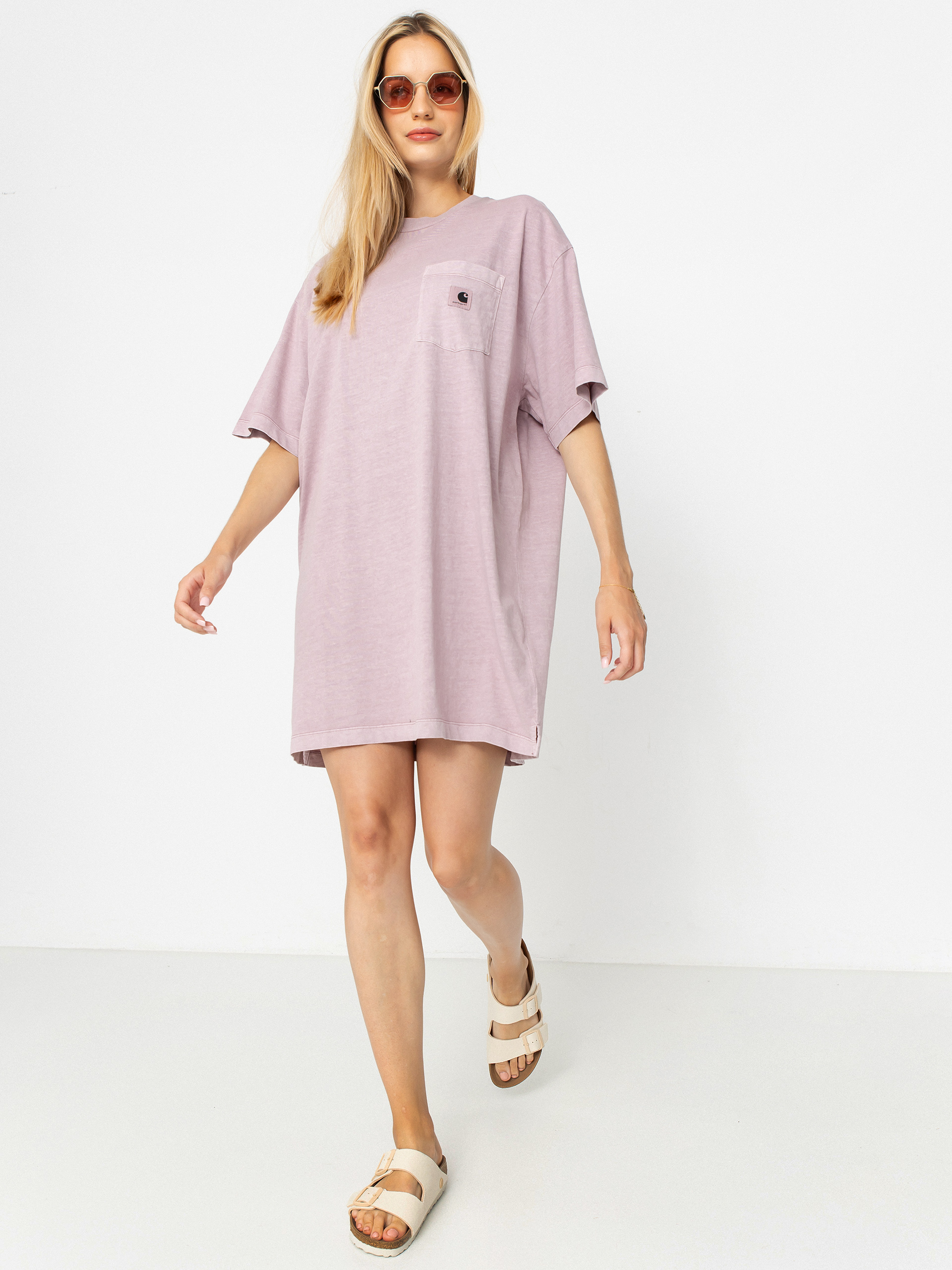 Tricou Carhartt WIP Nelson Grand Wmn (hortensia)