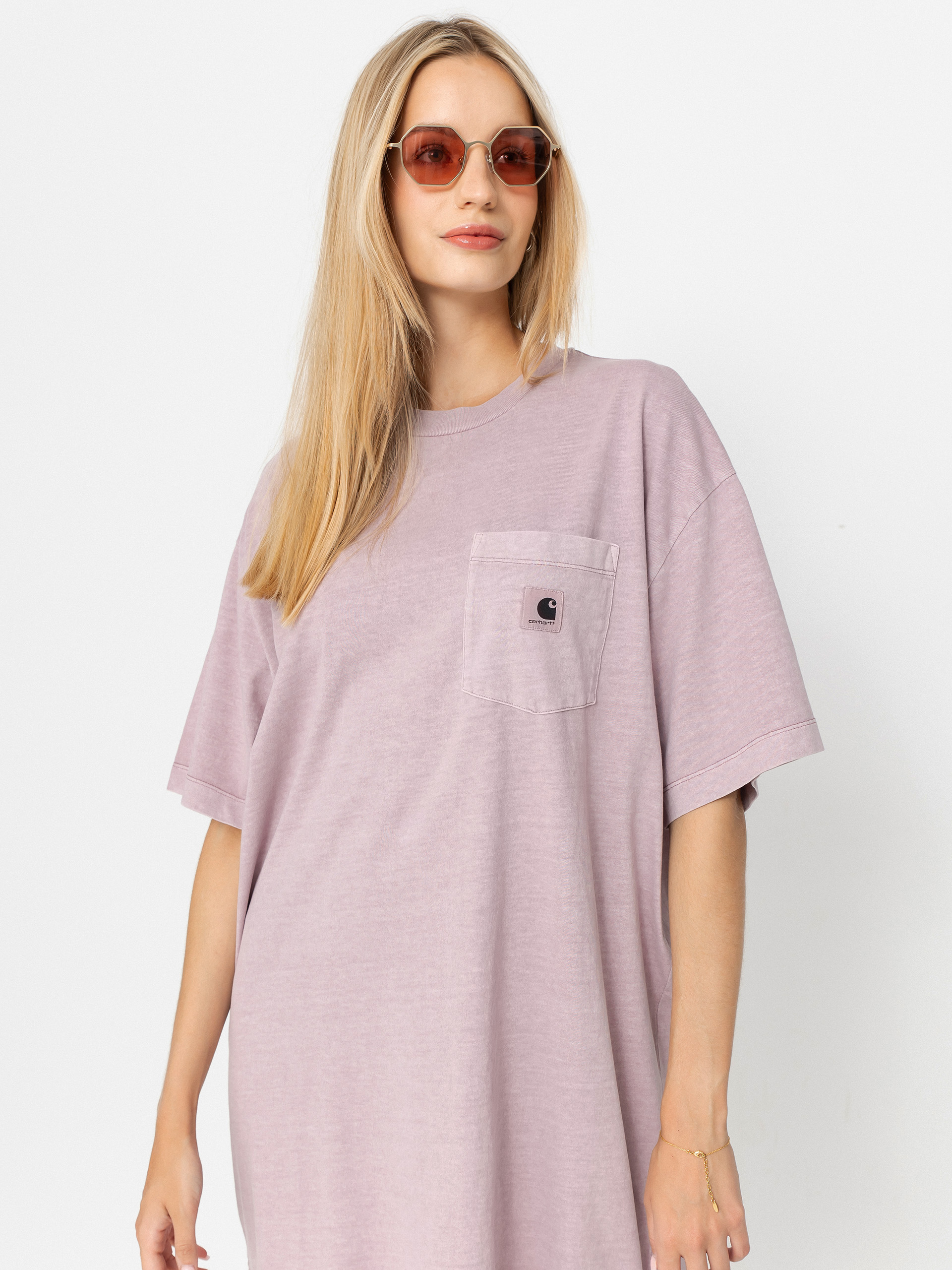 Tricou Carhartt WIP Nelson Grand Wmn (hortensia)