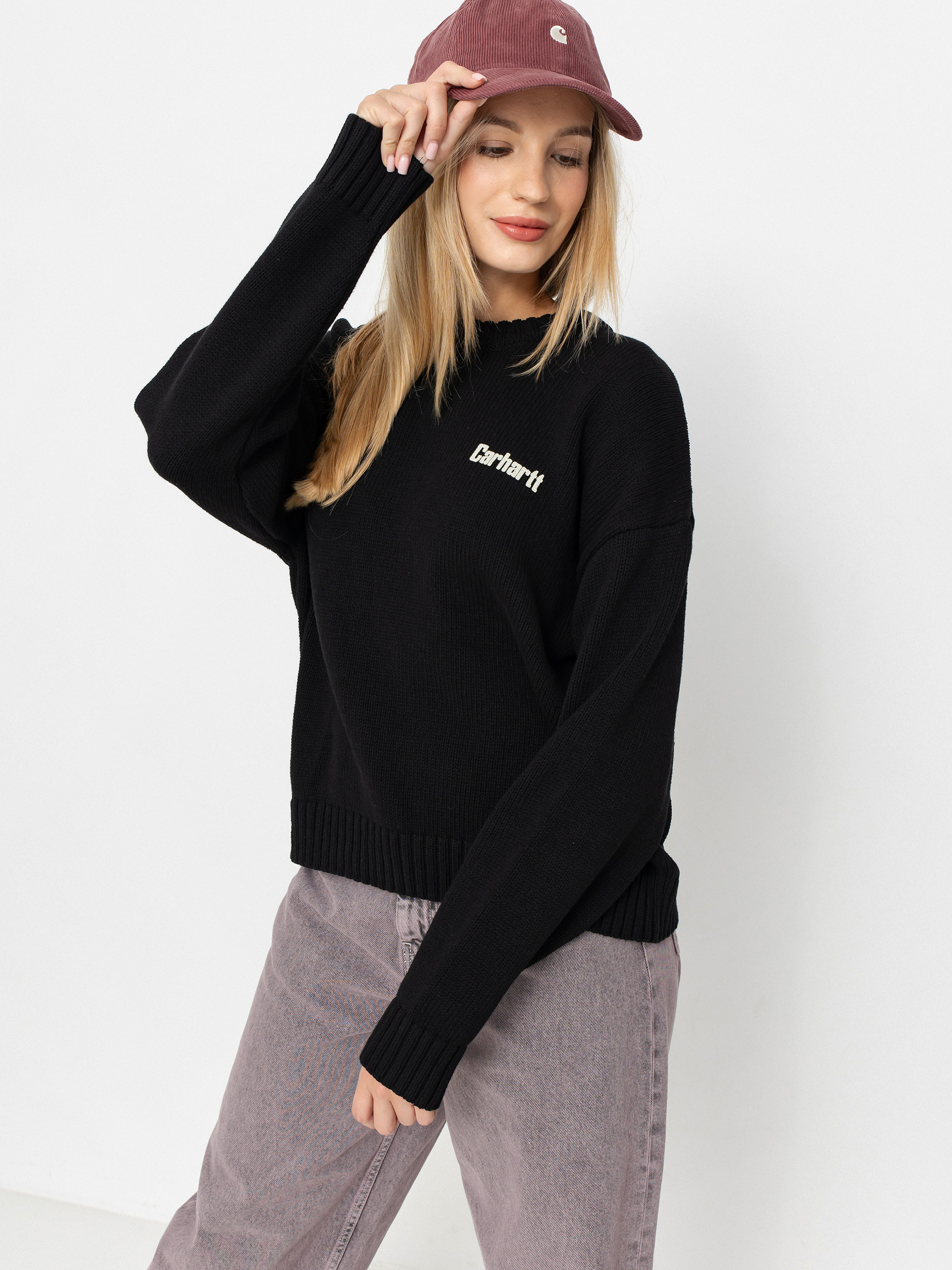Pulover Carhartt WIP Growth Wmn (black)