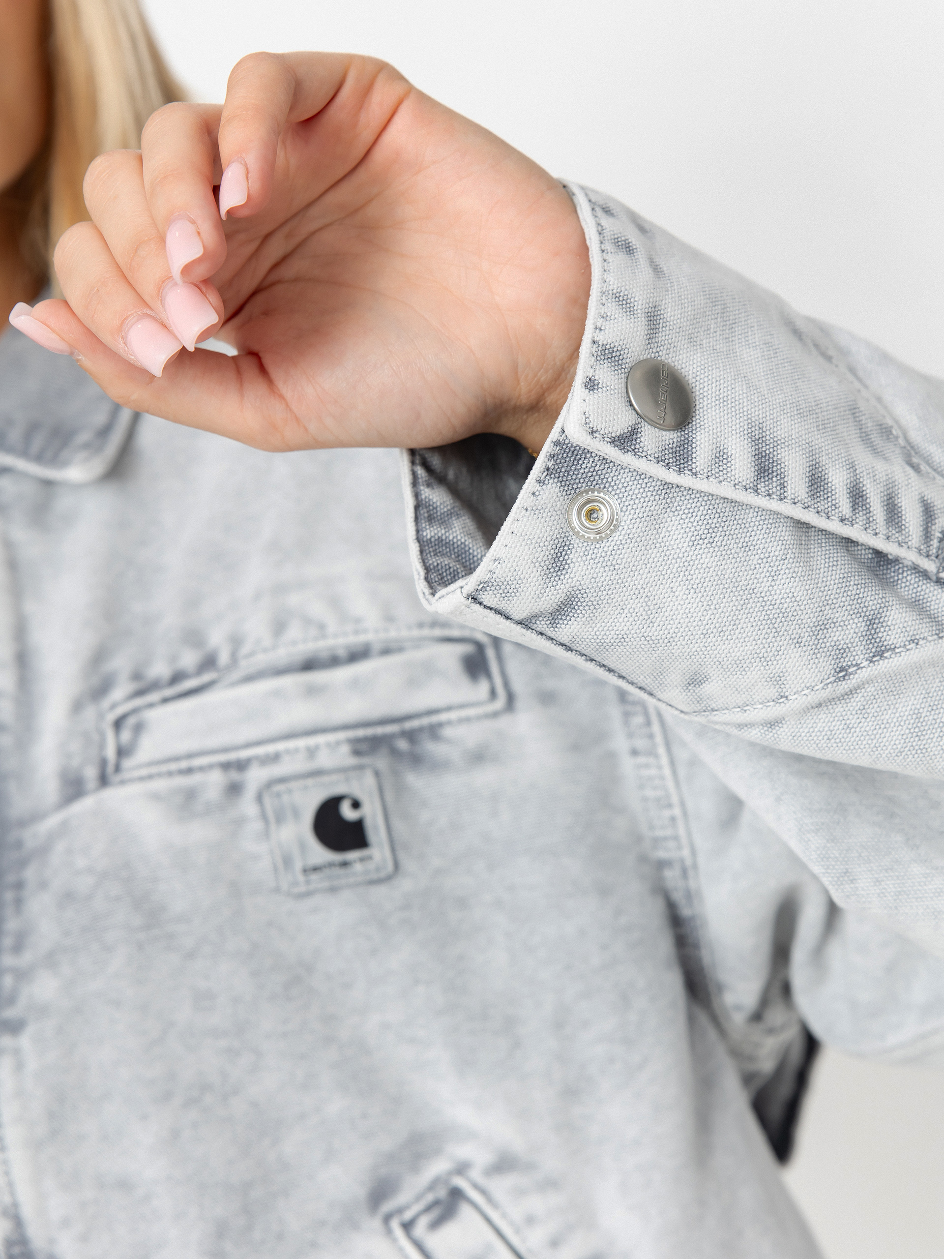 Geacă Carhartt WIP Emery Wmn (black/black/chalk wash)