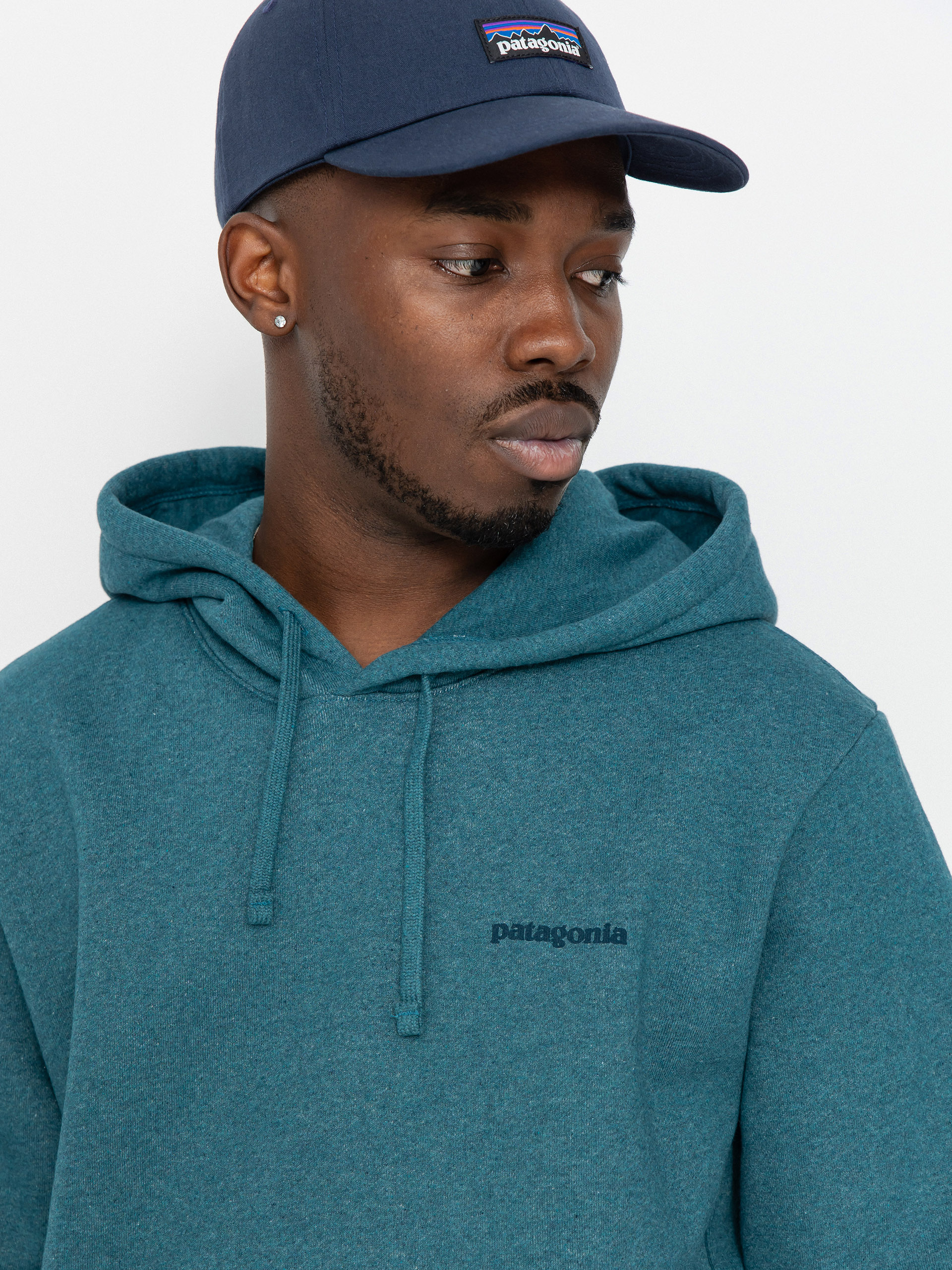 Hanorac cu glugă Patagonia Boardshort Logo Uprisal HD (wetland blue)