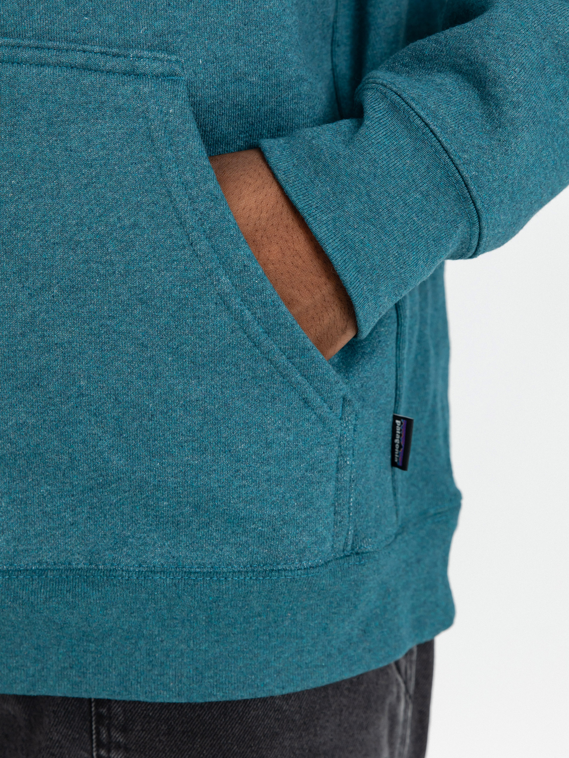 Hanorac cu glugă Patagonia Boardshort Logo Uprisal HD (wetland blue)