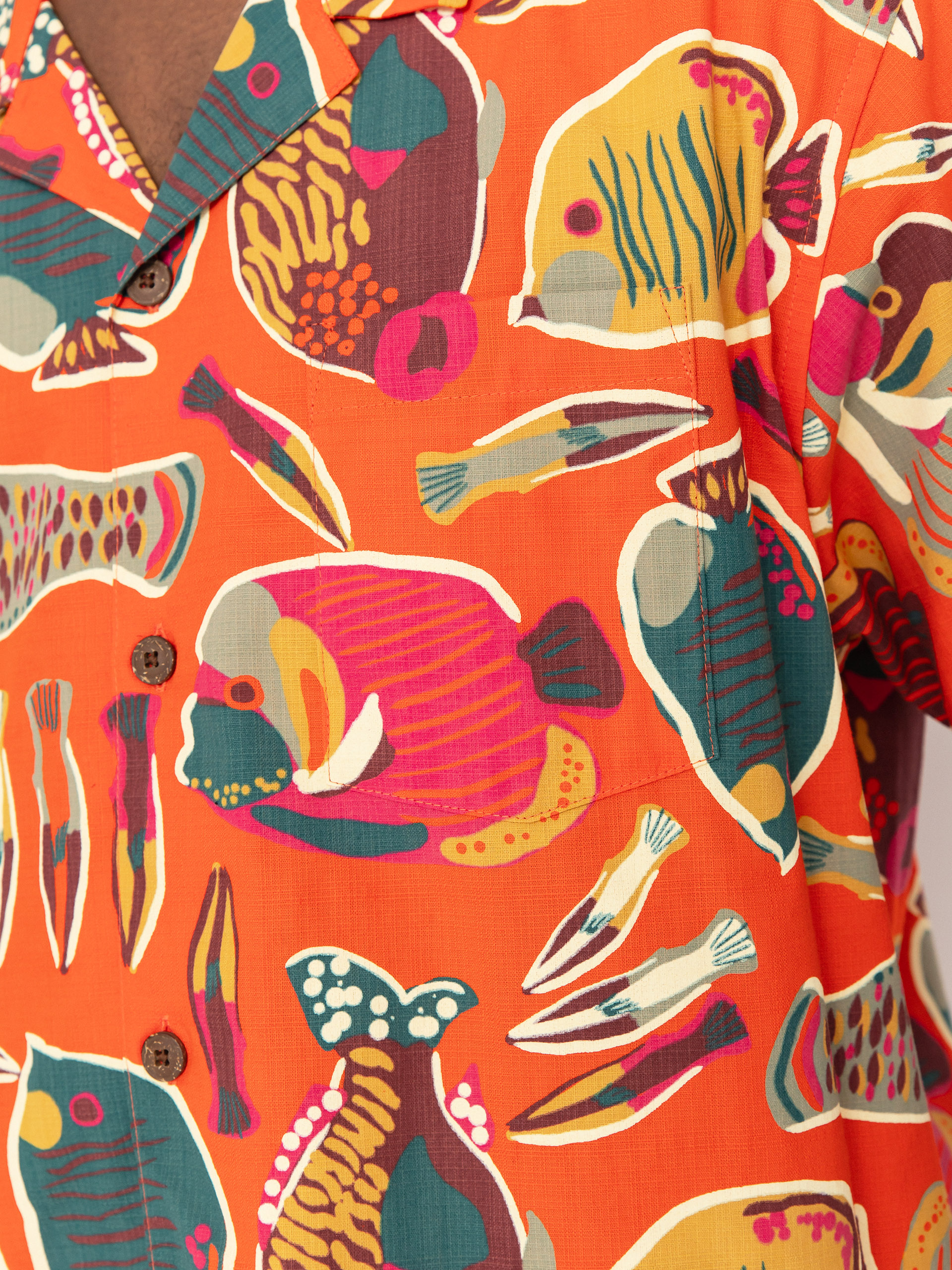 Cămașă Patagonia Tidal Threads Camp (wrasse/pollinator orange)