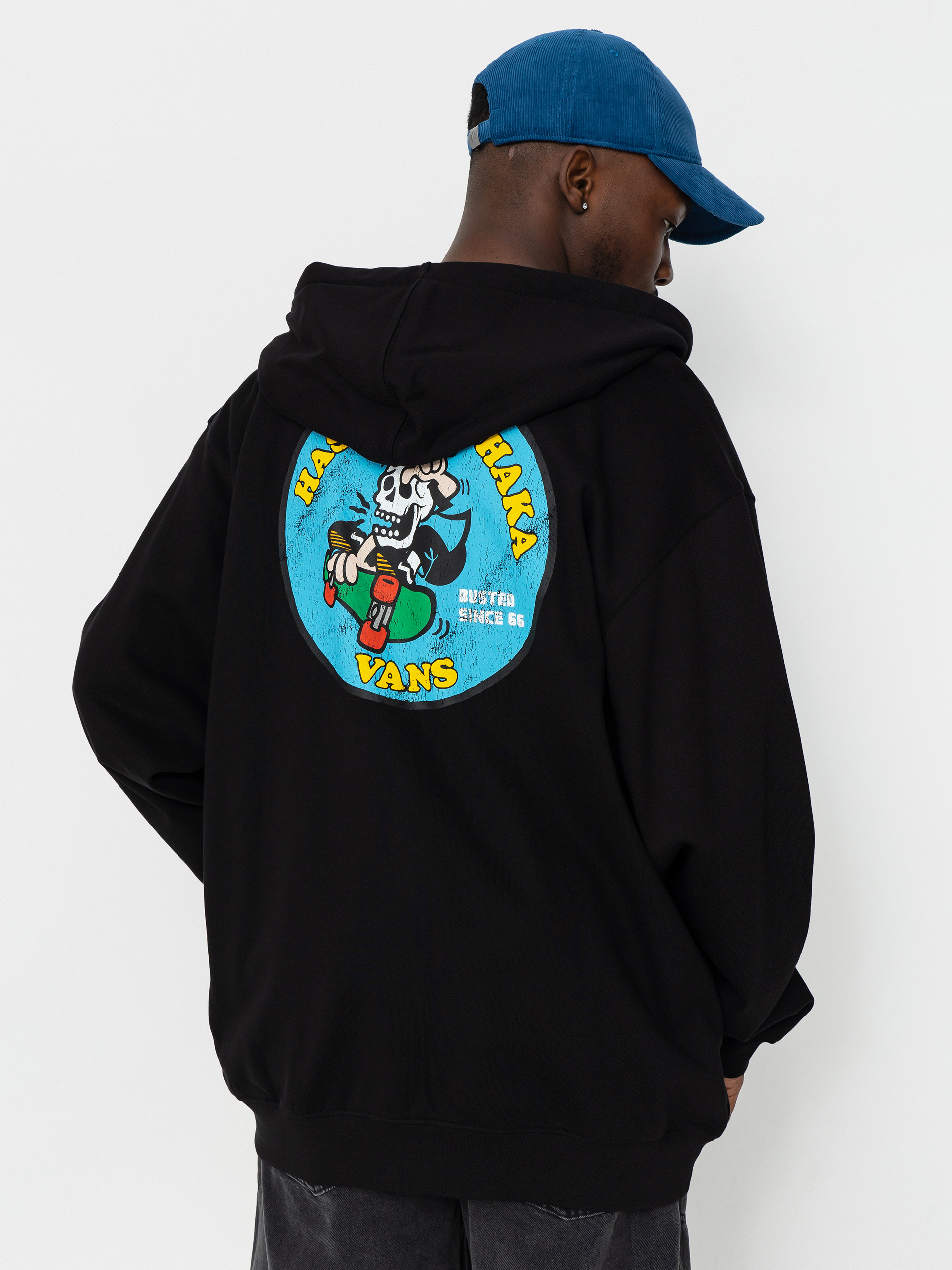 Hanorac cu glugă Vans Skull La Shaka Loose ZHD (black)
