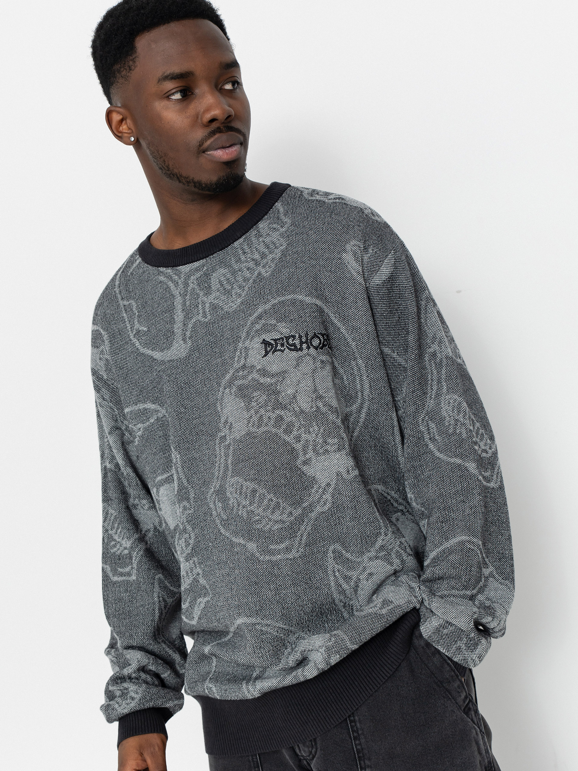 Pulover DC Fracture (heather skully print)