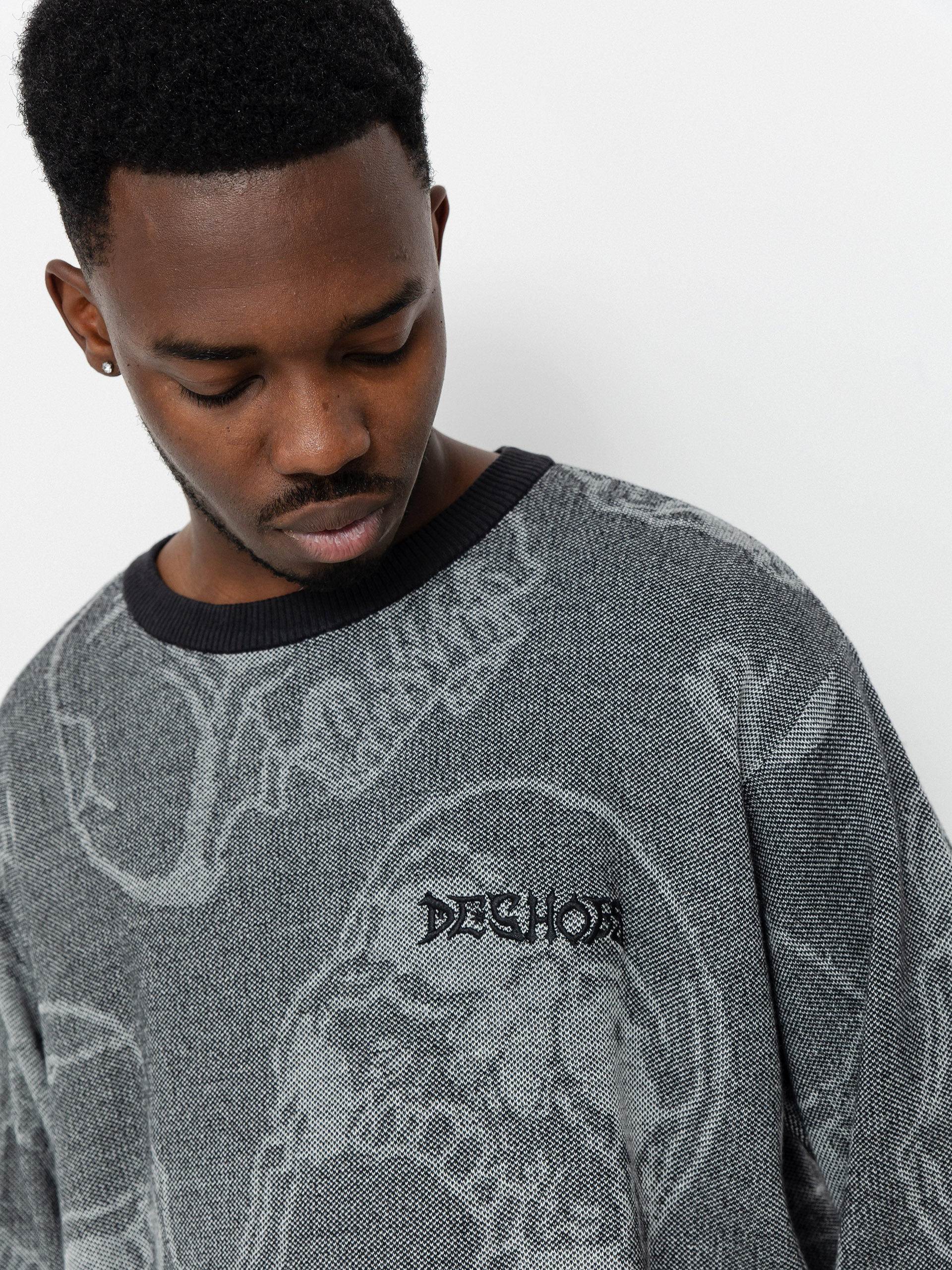 Pulover DC Fracture (heather skully print)