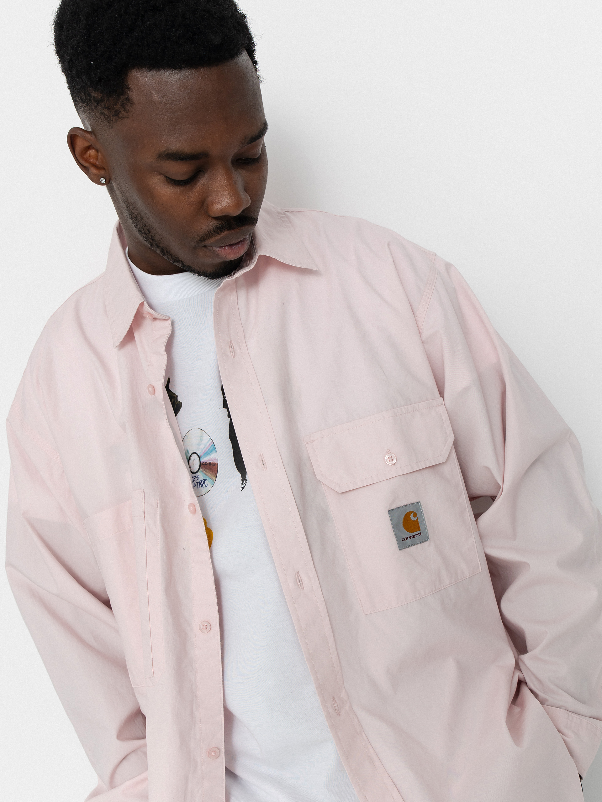 Cămașă Carhartt WIP Irwin (air pink)
