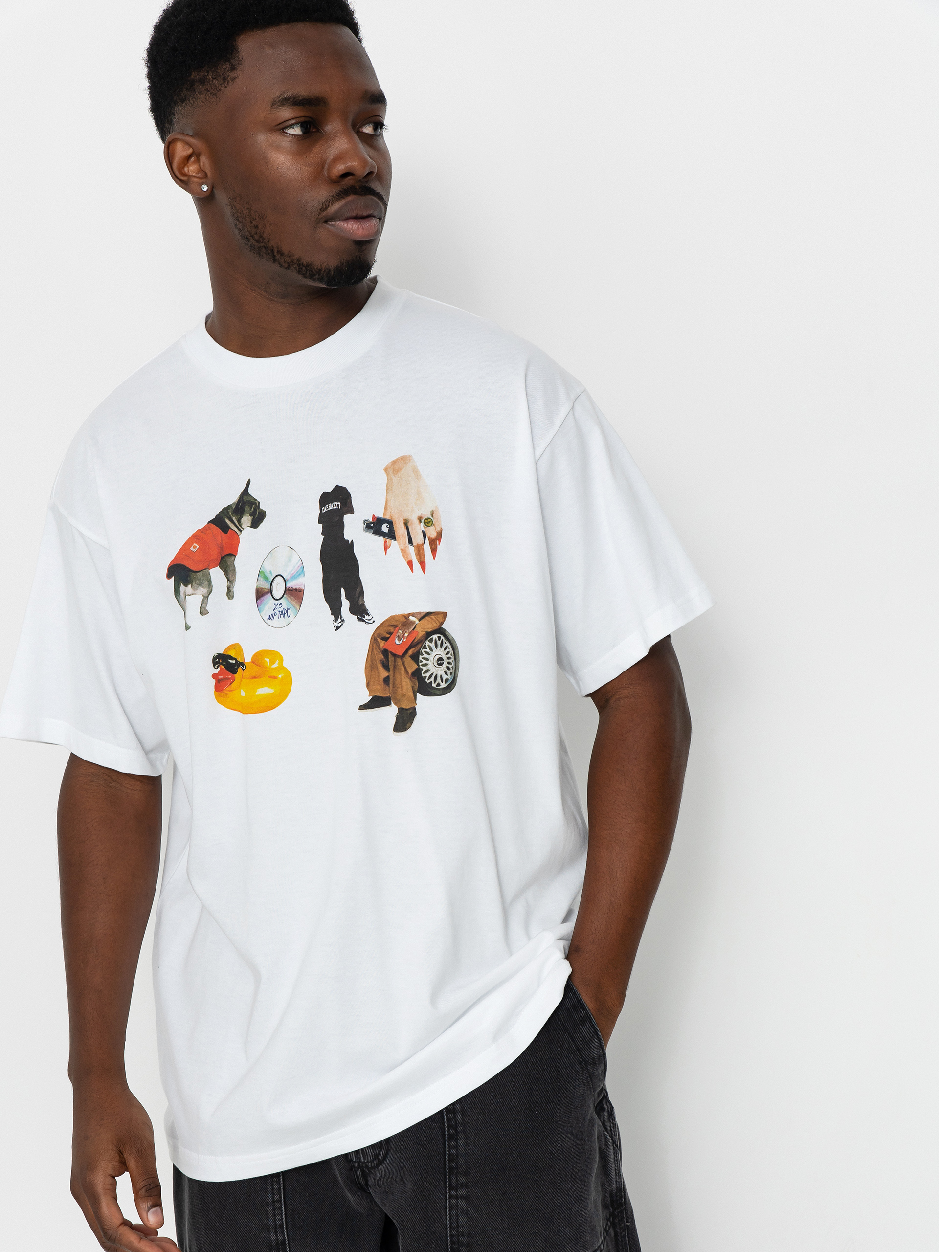 Tricou Carhartt WIP Jacob Rochester (white)