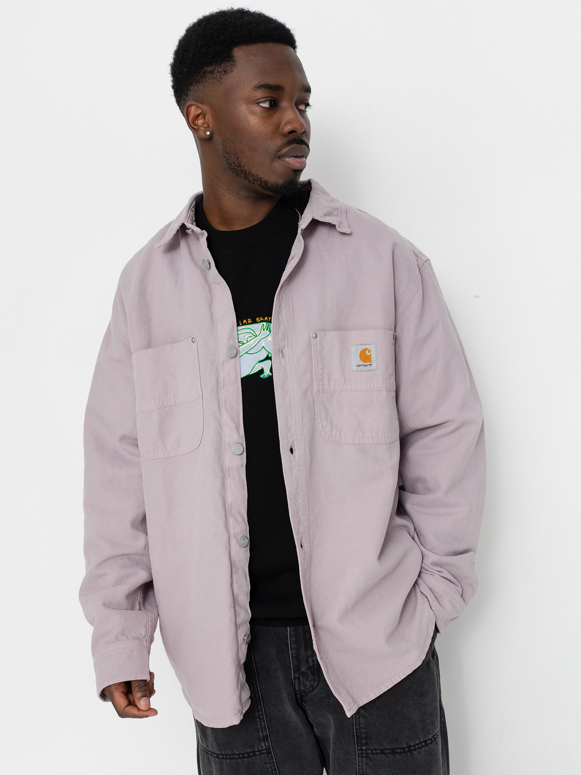 Geacu0103 Carhartt WIP Walter (pink fog/garment dyed)