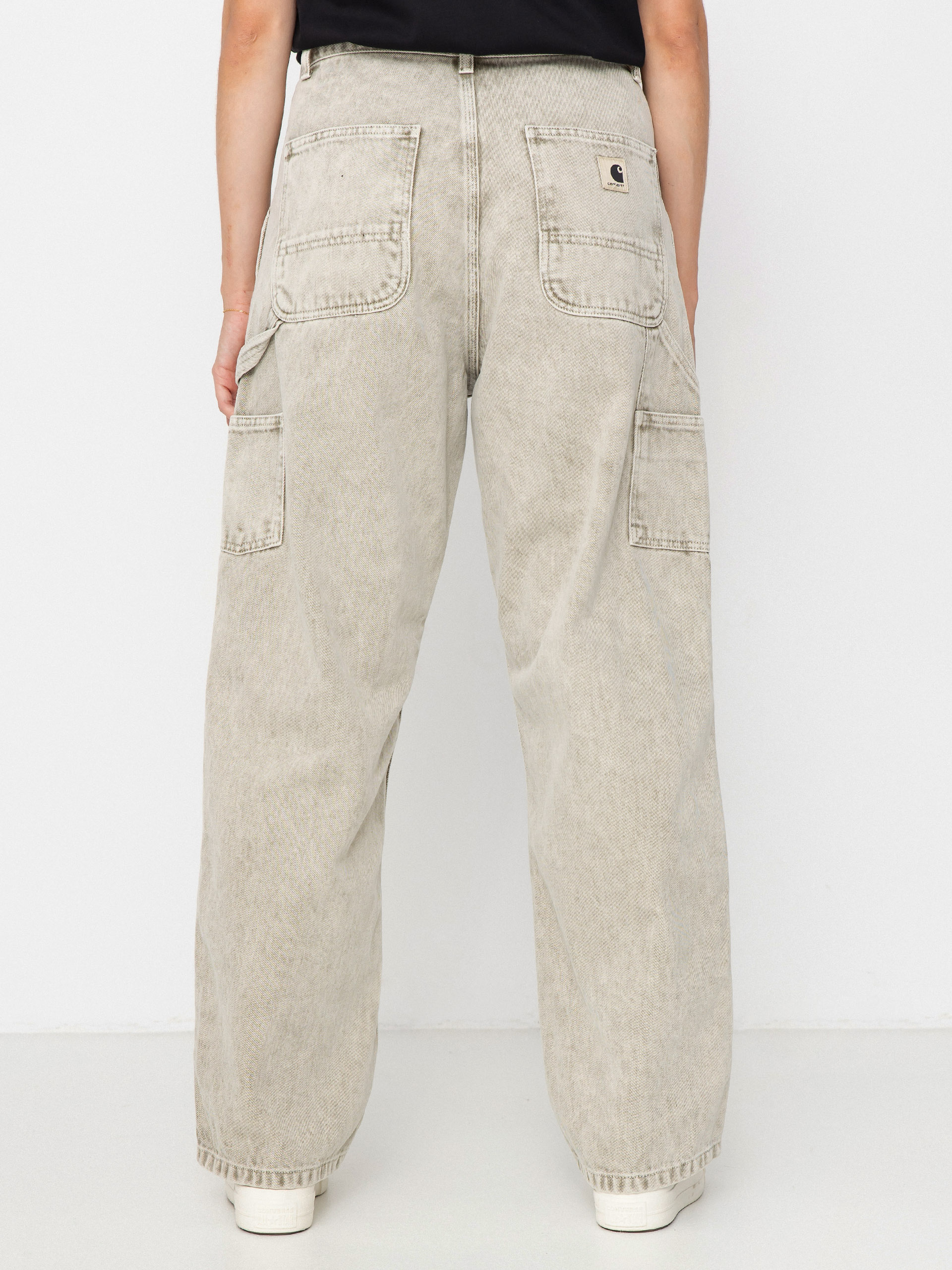 Pantaloni Carhartt WIP Brandon Double Knee Wmn (opuntia/chalk wash)