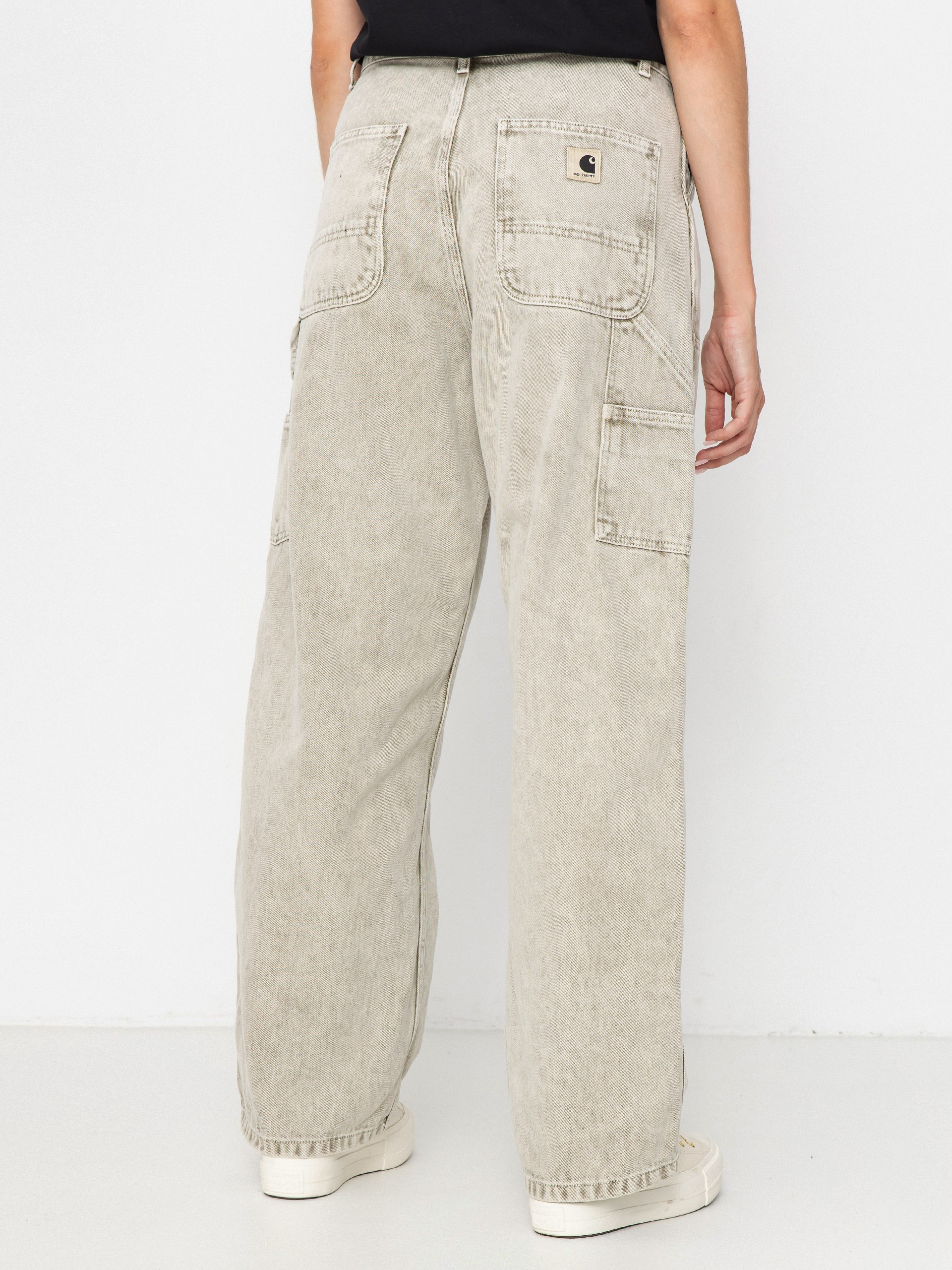 Pantaloni Carhartt WIP Brandon Double Knee Wmn (opuntia/chalk wash)