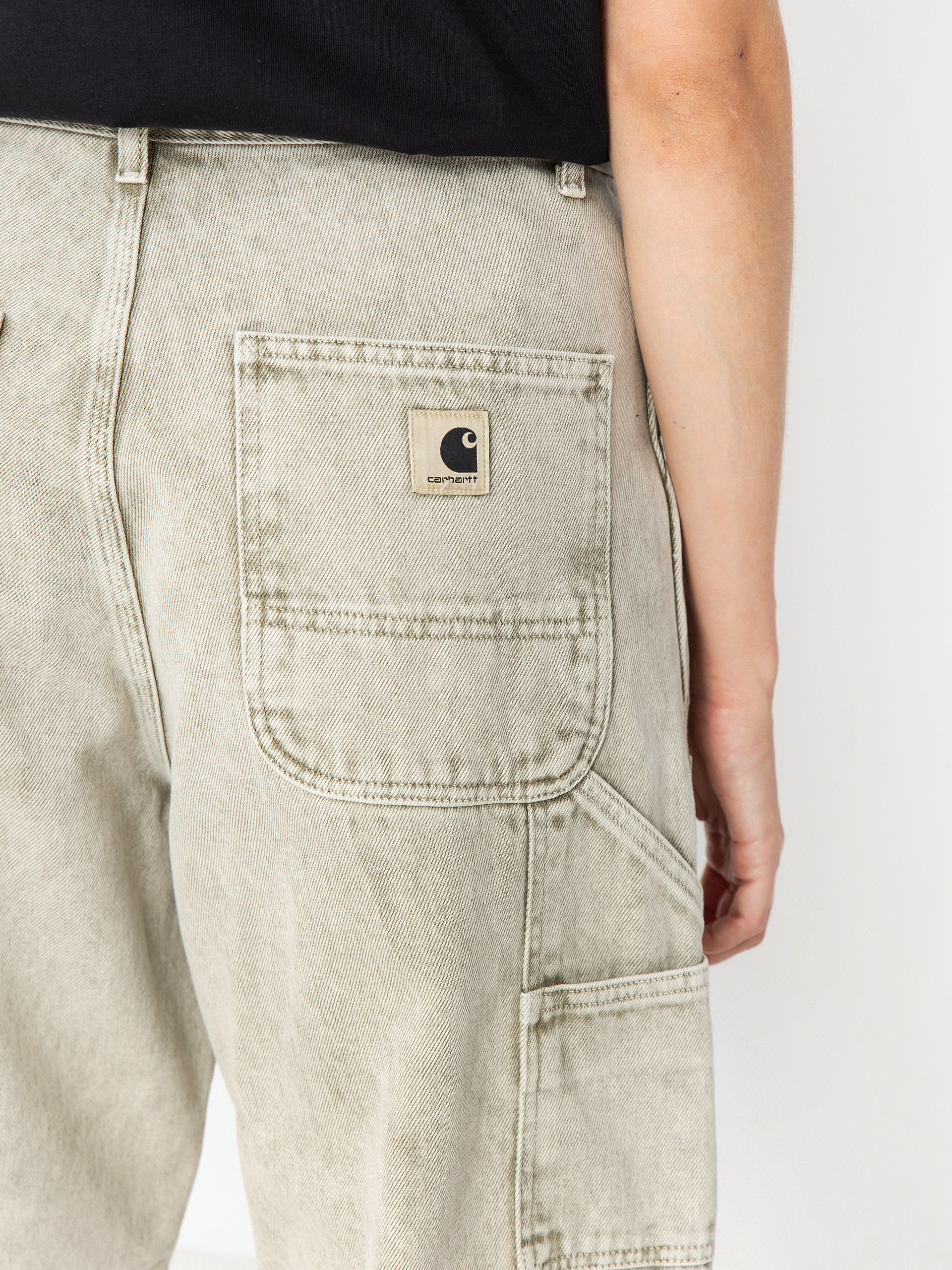 Pantaloni Carhartt WIP Brandon Double Knee Wmn (opuntia/chalk wash)