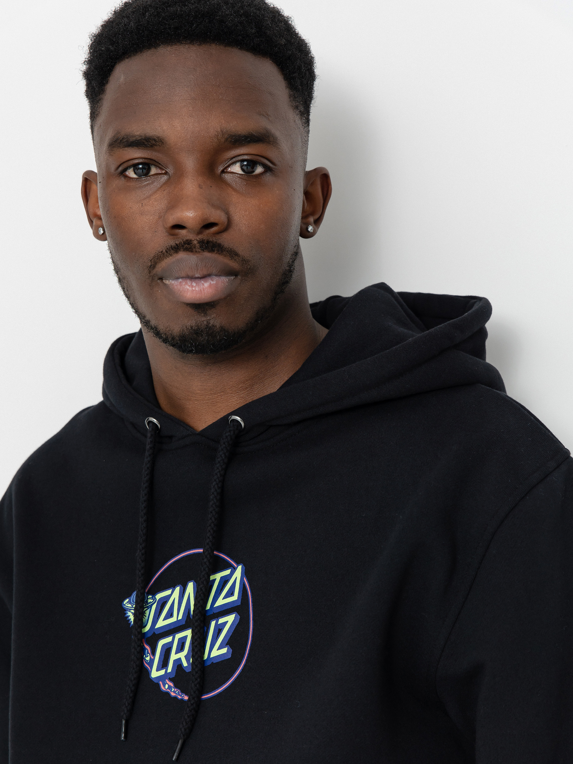 Hanorac cu glugă Santa Cruz Winkowski Dope Planet 2 Centre HD (black)