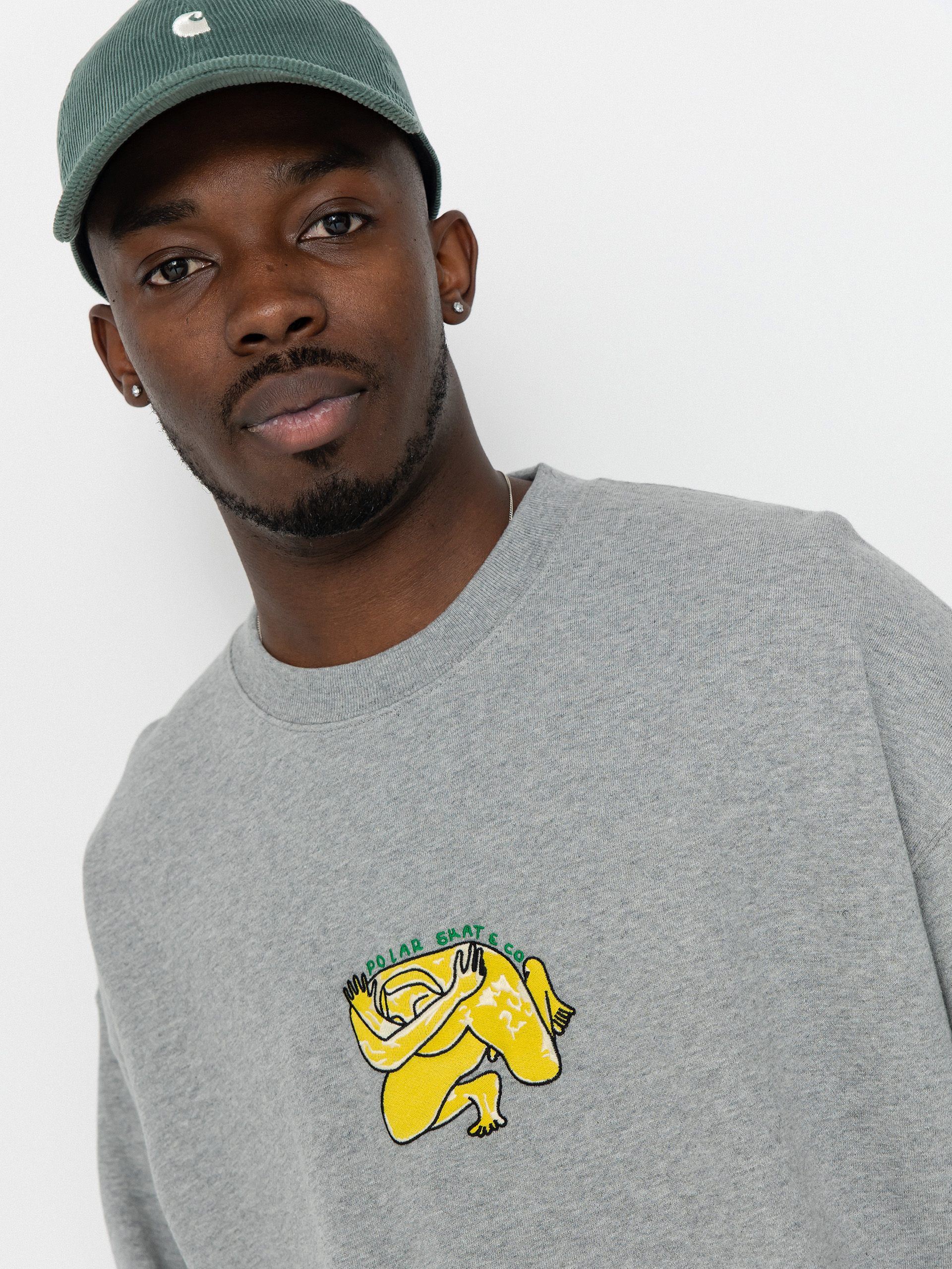 Hanorac Polar Skate Dave Crewneck Shy Bow (heather grey)