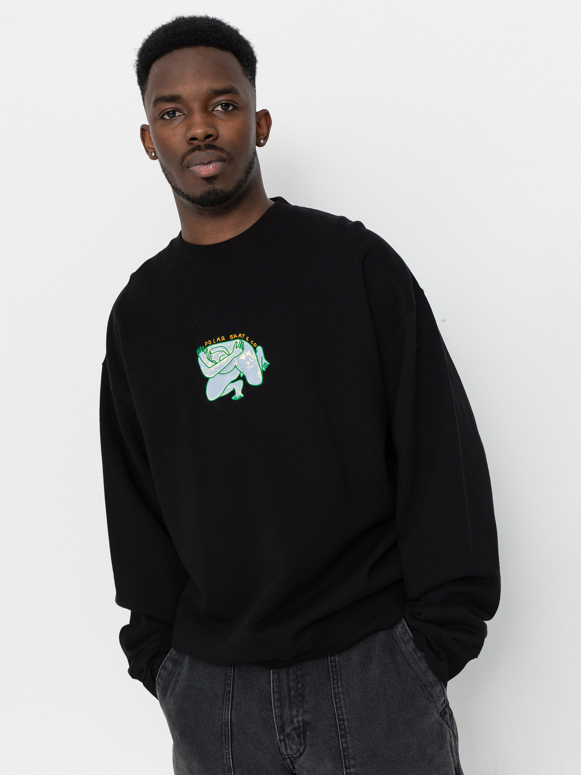 Hanorac Polar Skate Dave Crewneck Shy Bow (black)