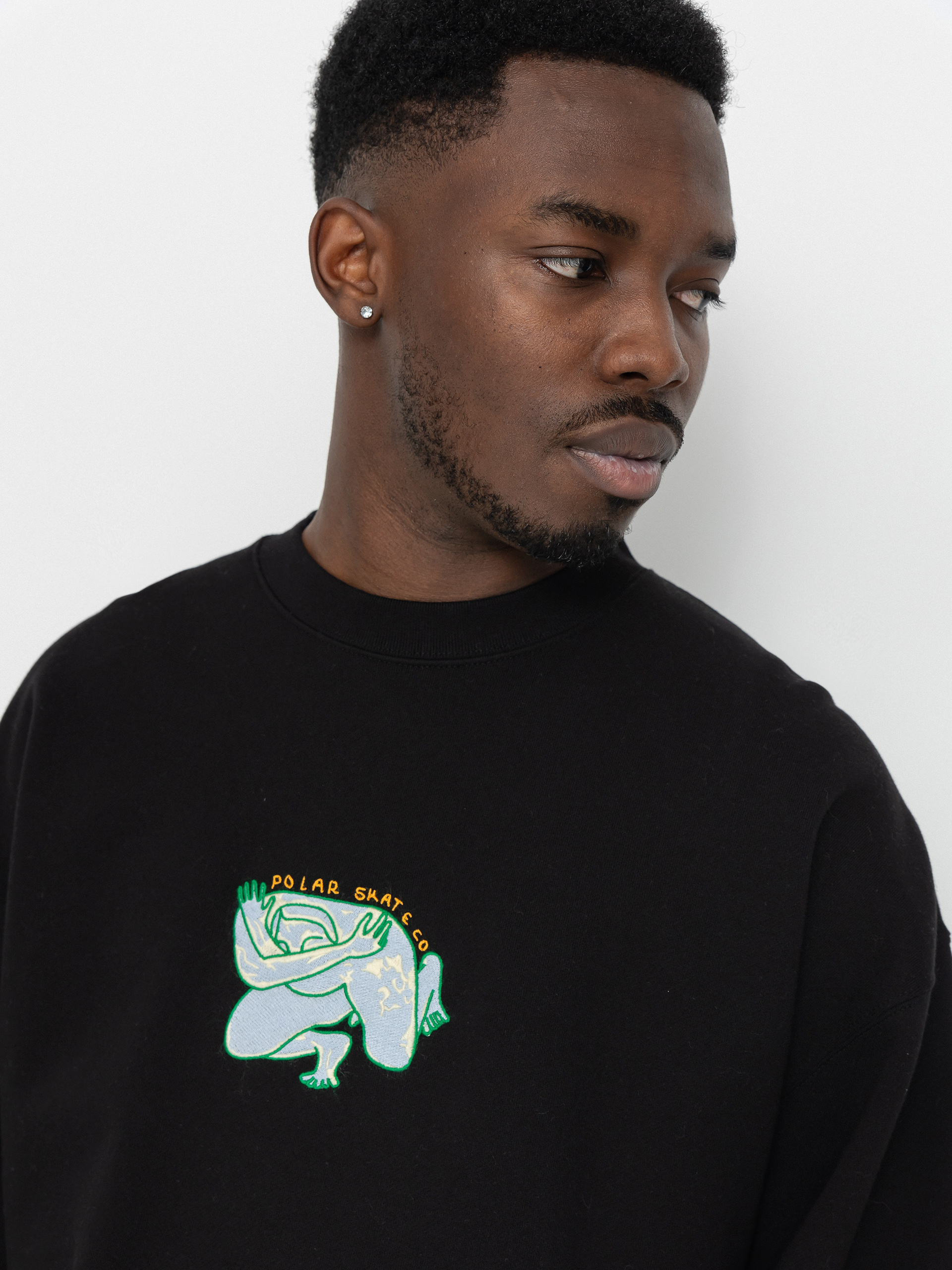Hanorac Polar Skate Dave Crewneck Shy Bow (black)