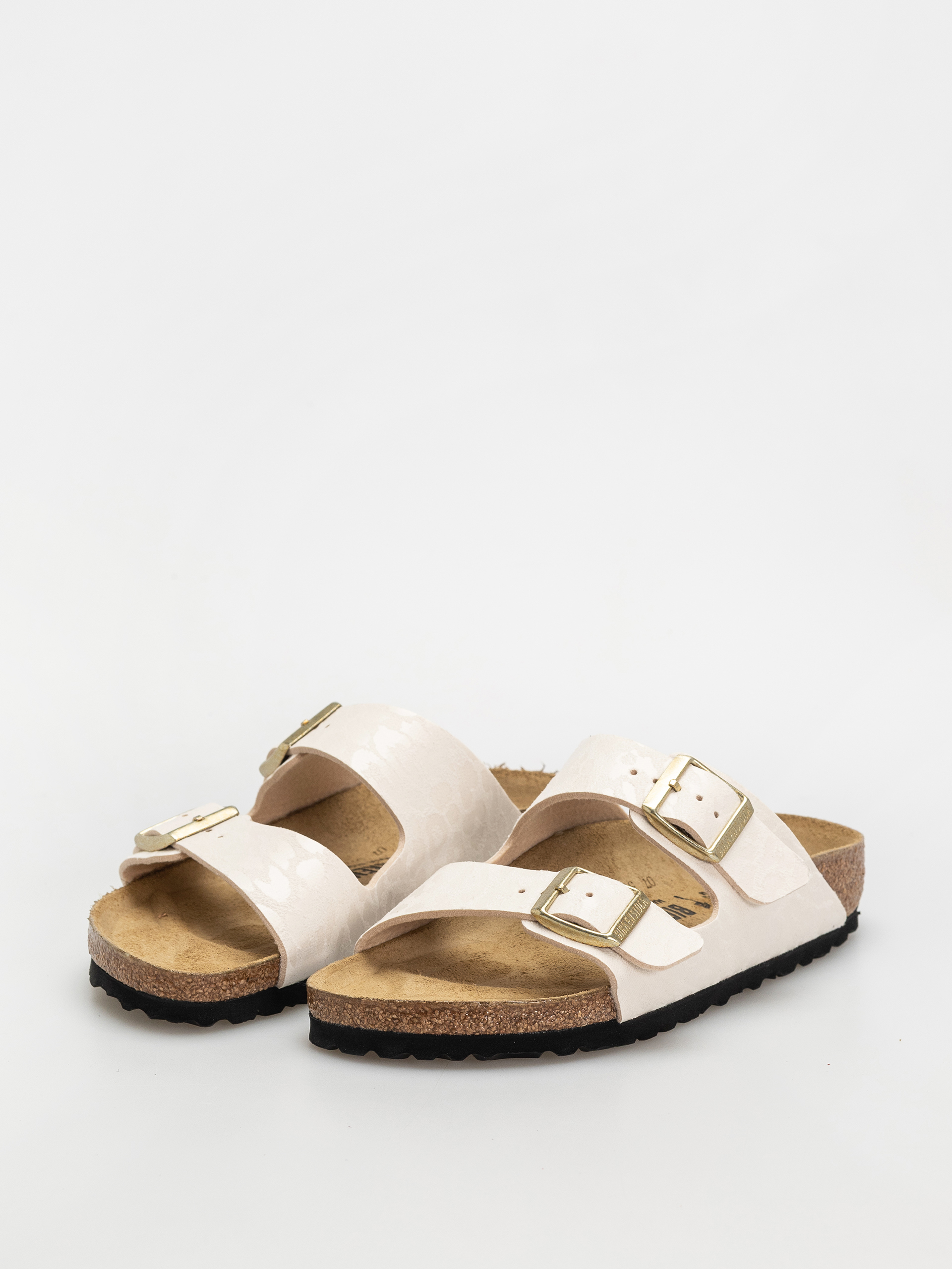 Șlapi Birkenstock Arizona Synthetics Narrow Wmn (leo eggshell)
