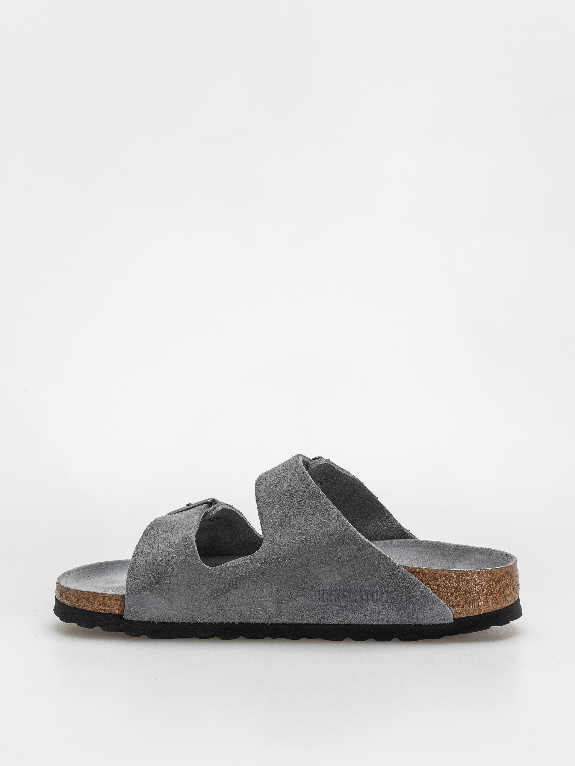 Șlapi Birkenstock Arizona Suede Leather Narrow Wmn (basalt gray)