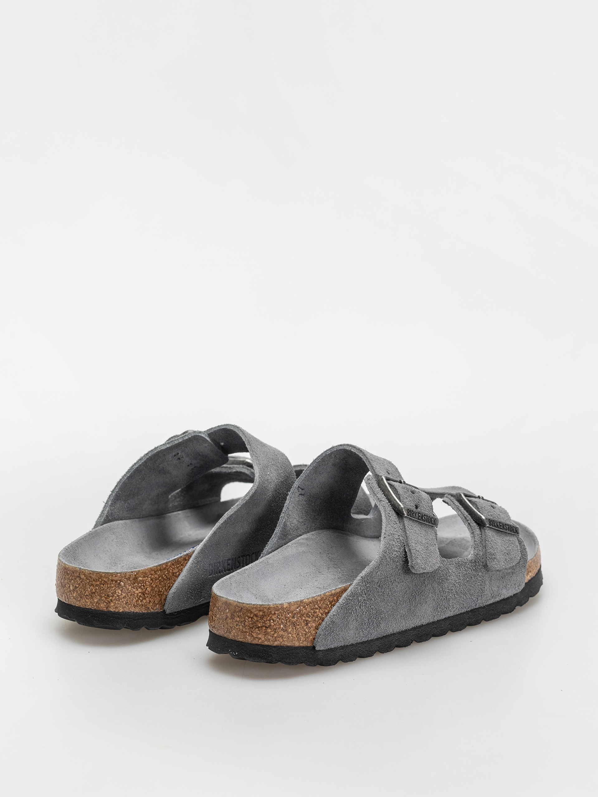 Șlapi Birkenstock Arizona Suede Leather Narrow Wmn (basalt gray)