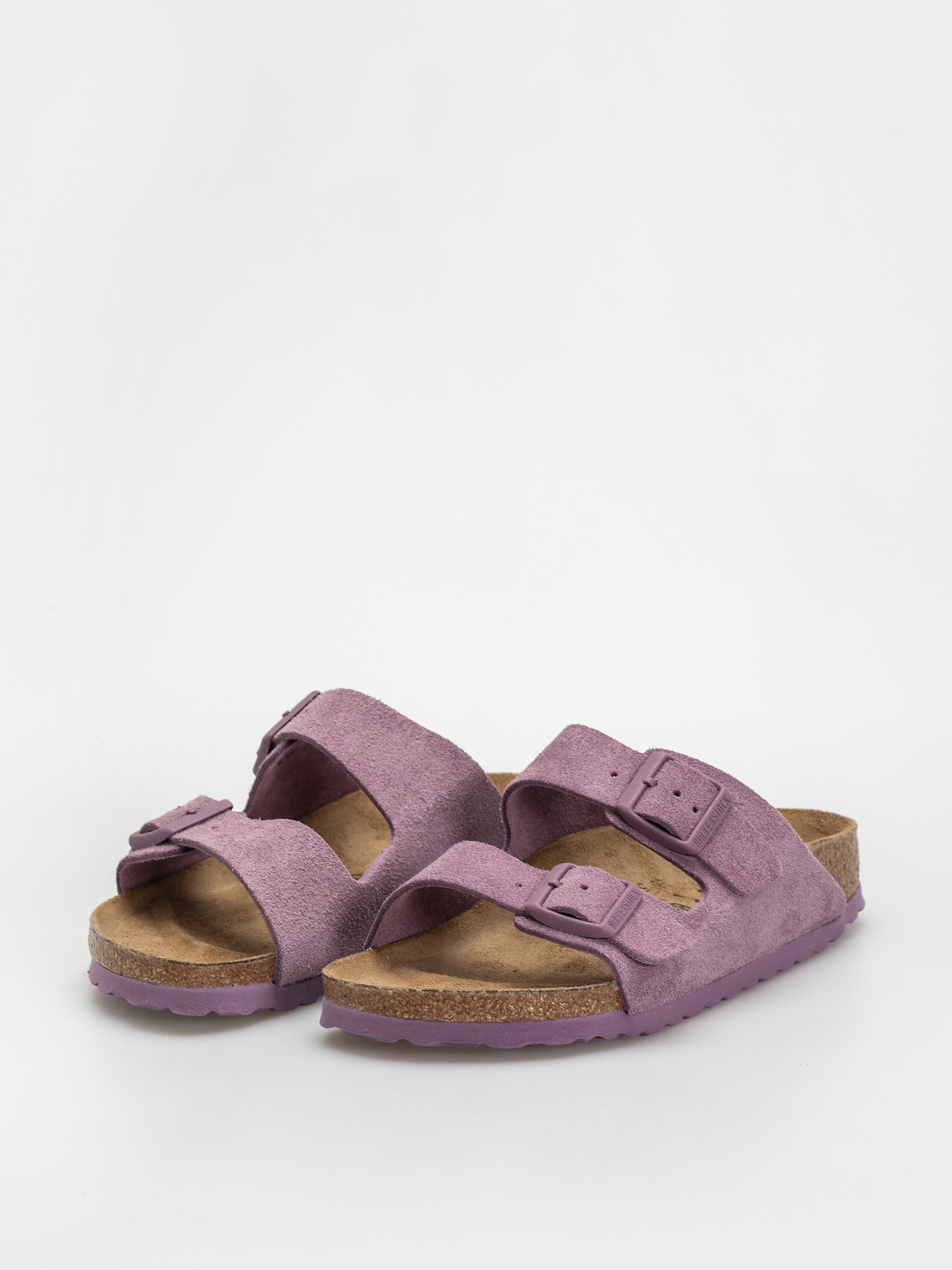 Șlapi Birkenstock Arizona Suede Leather Narrow Wmn (mauve)