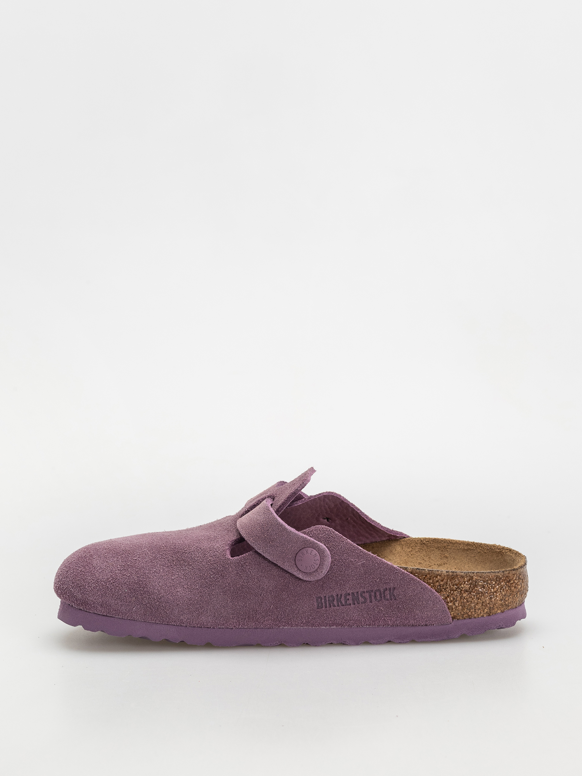 Șlapi Birkenstock Boston Suede Leather Narrow Wmn (mauve)
