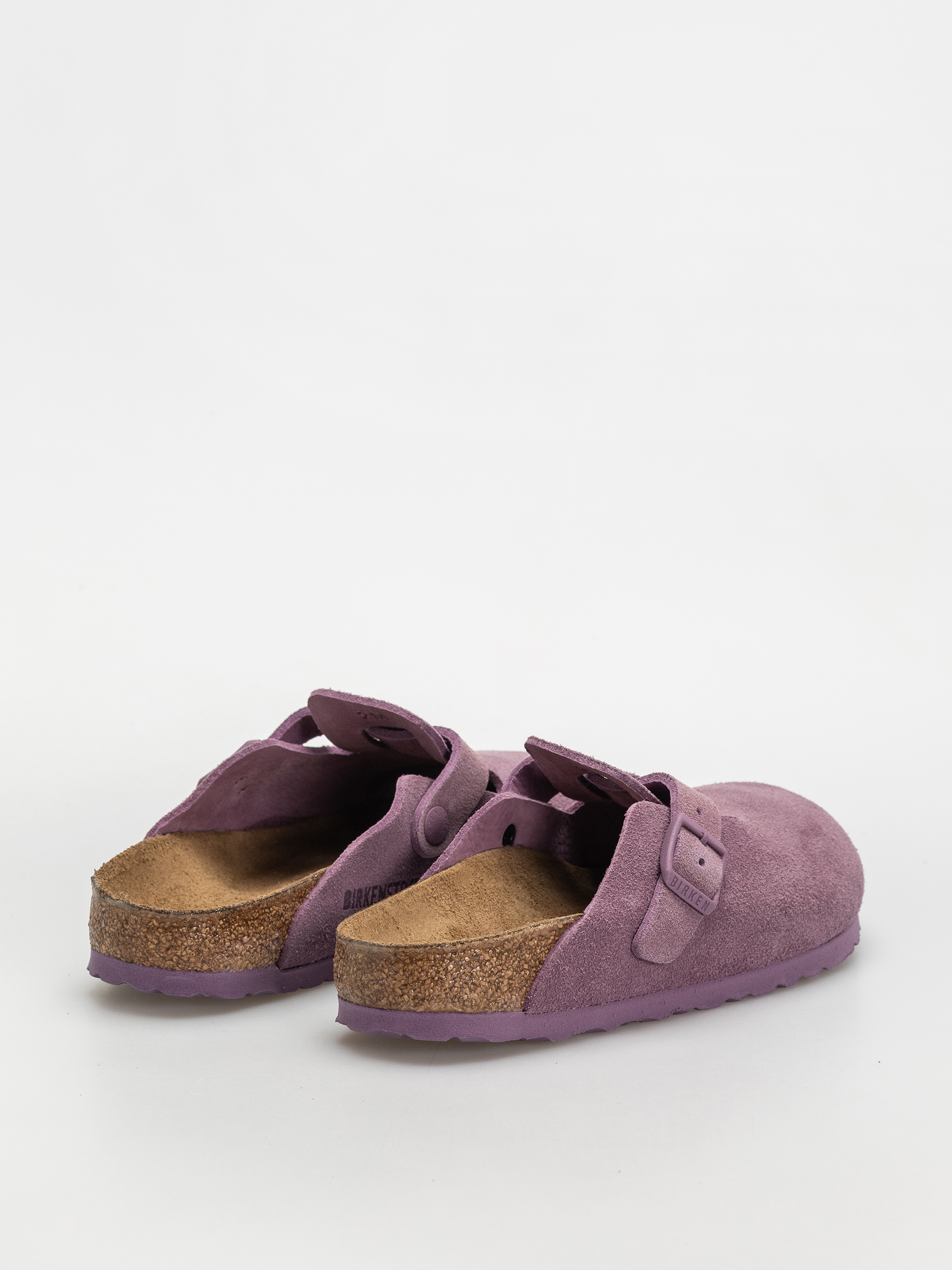 Șlapi Birkenstock Boston Suede Leather Narrow Wmn (mauve)