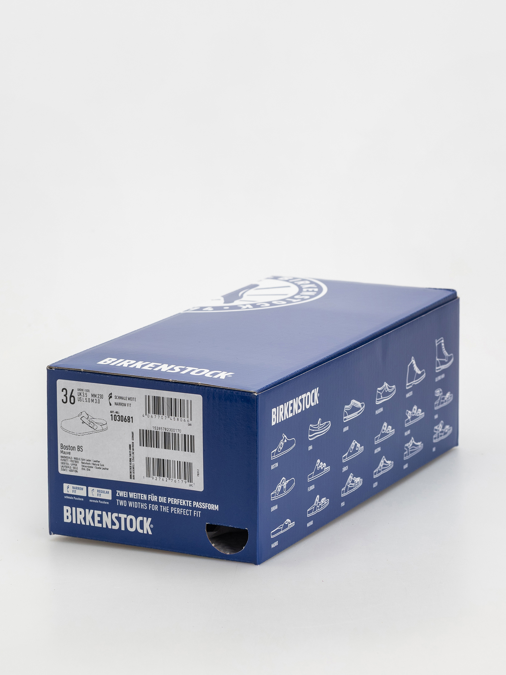 Șlapi Birkenstock Boston Suede Leather Narrow Wmn (mauve)