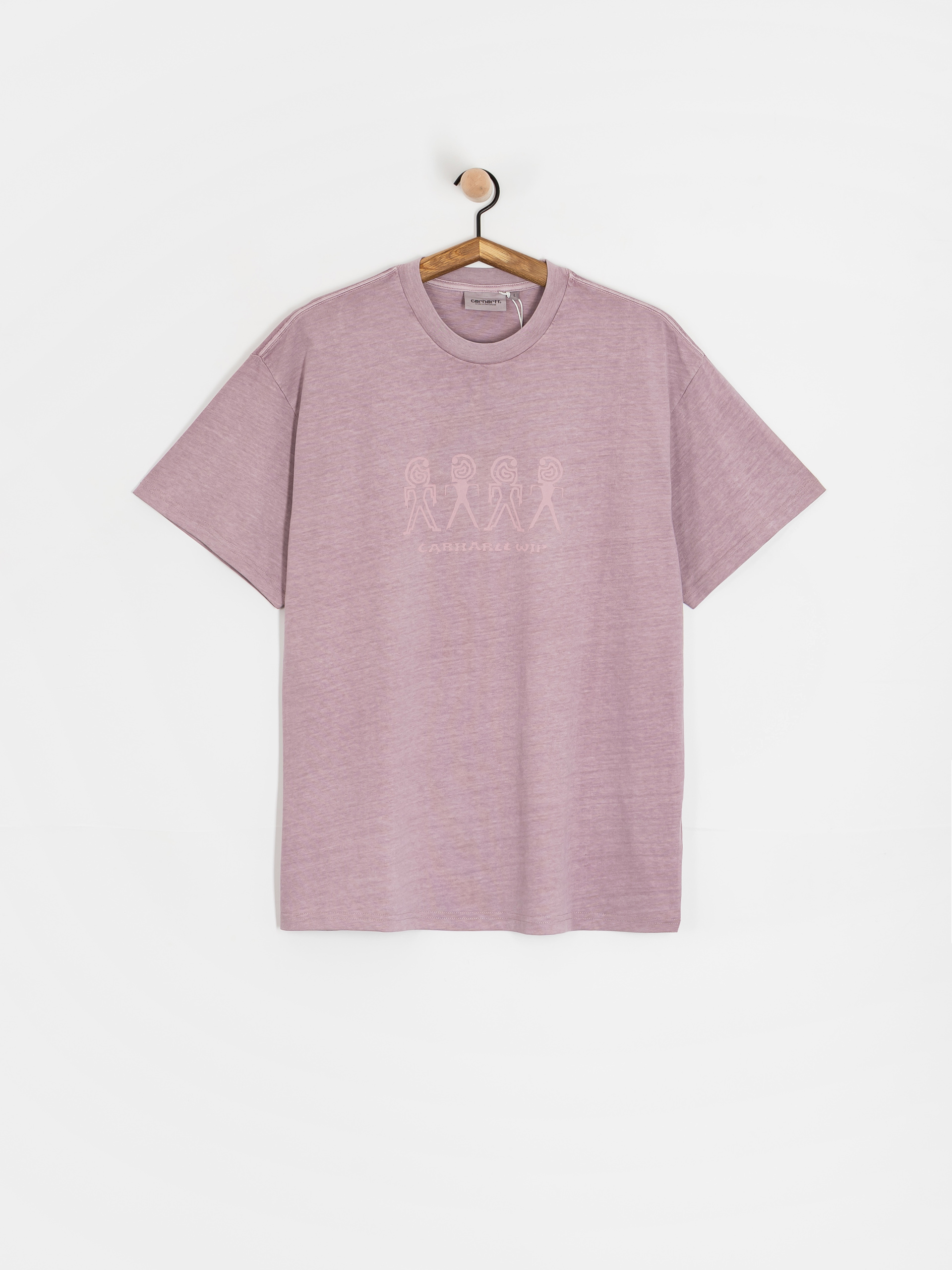 Tricou Carhartt WIP Terrestrial (pink fog/hortensia/pigment garment dyed)