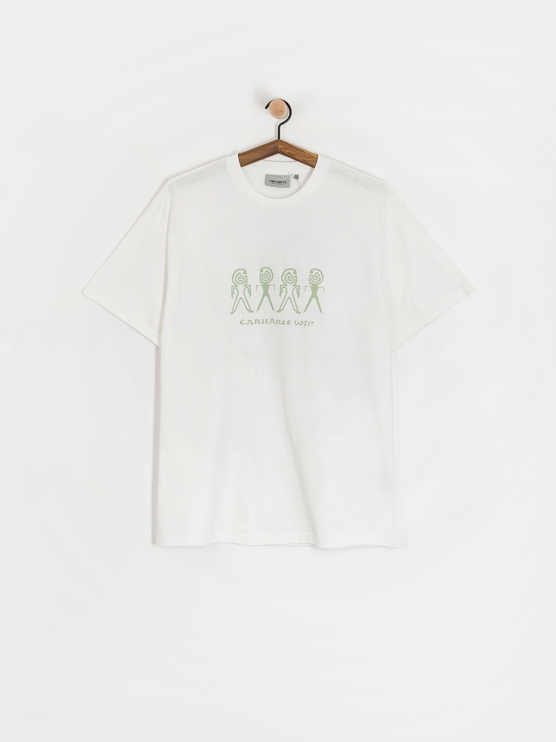 Tricou Carhartt WIP Terrestrial (white/pale olive/pigment garment dyed)