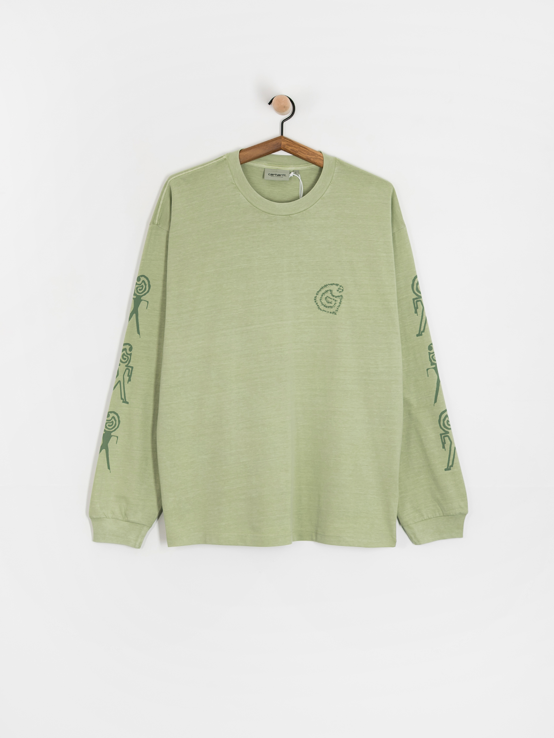 Longsleeve Carhartt WIP Terrestrial (pale olive/dollar green/pigment garment dyed)