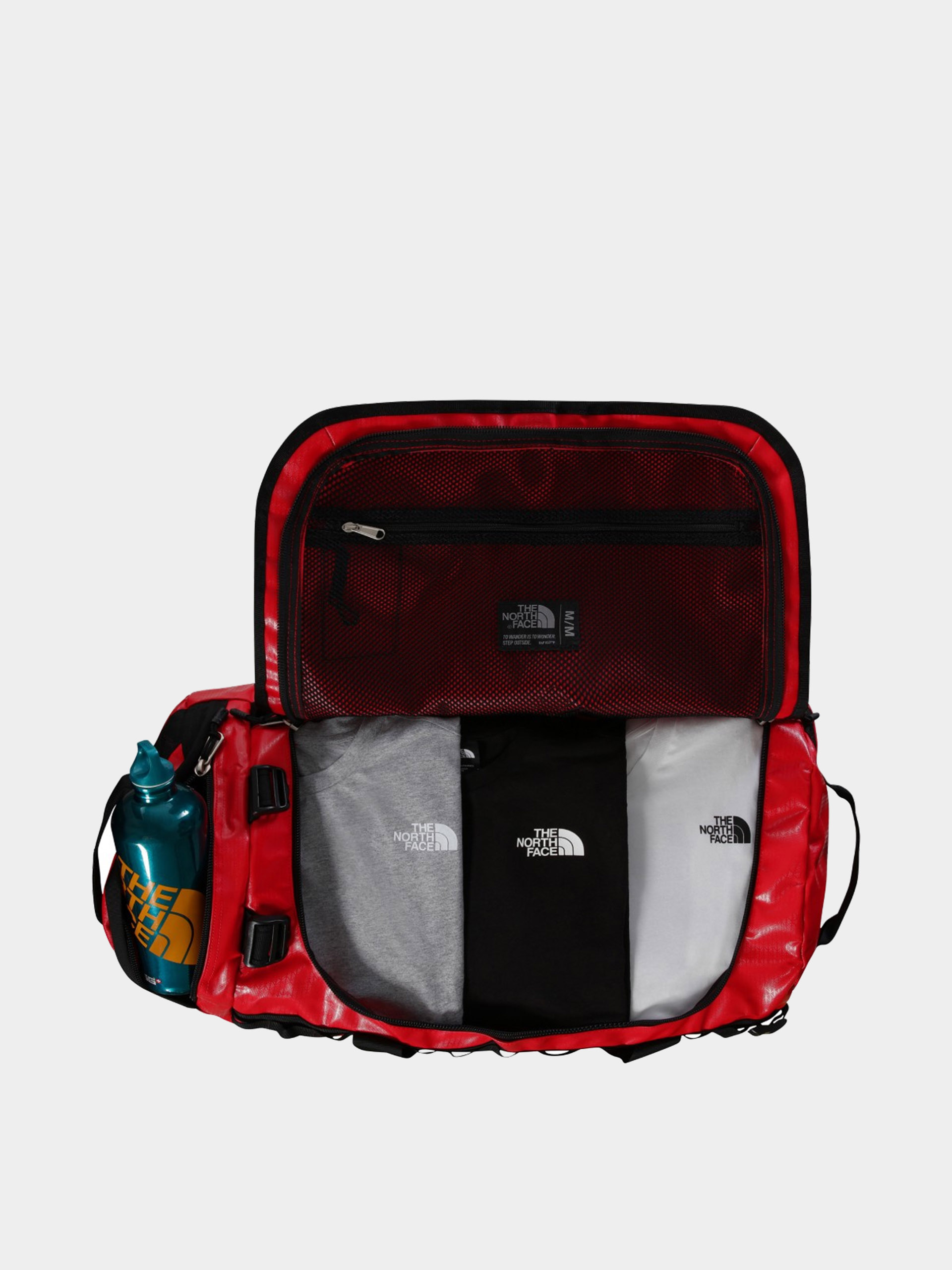 Geantă The North Face Base Camp Duffel M (tnf red tnf black npf)