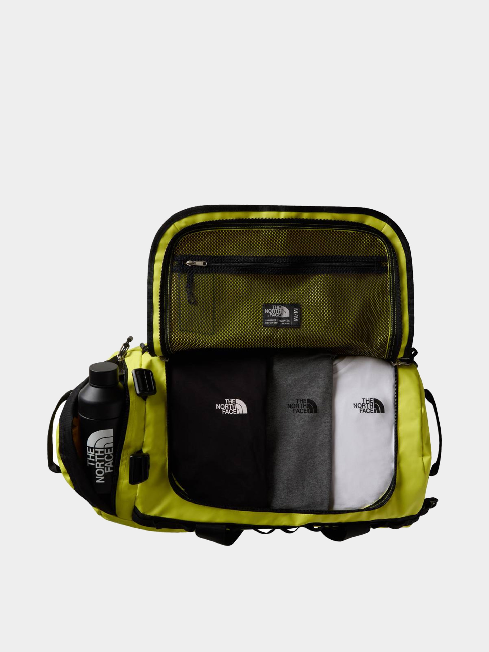 Geantă The North Face Base Camp Duffel M (sulphurspringgn/tnfblack)