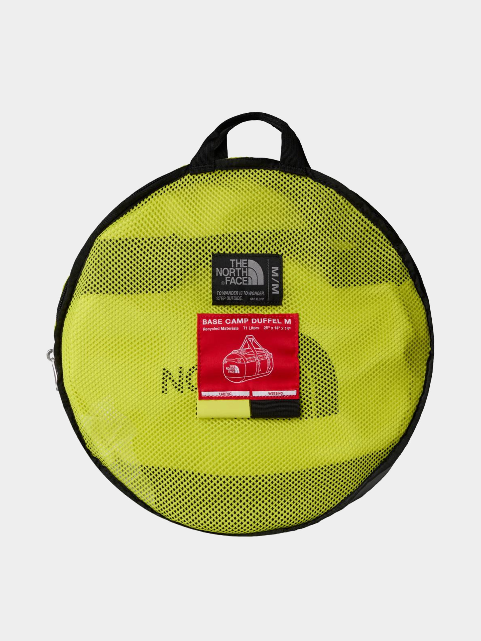 Geantă The North Face Base Camp Duffel M (sulphurspringgn/tnfblack)