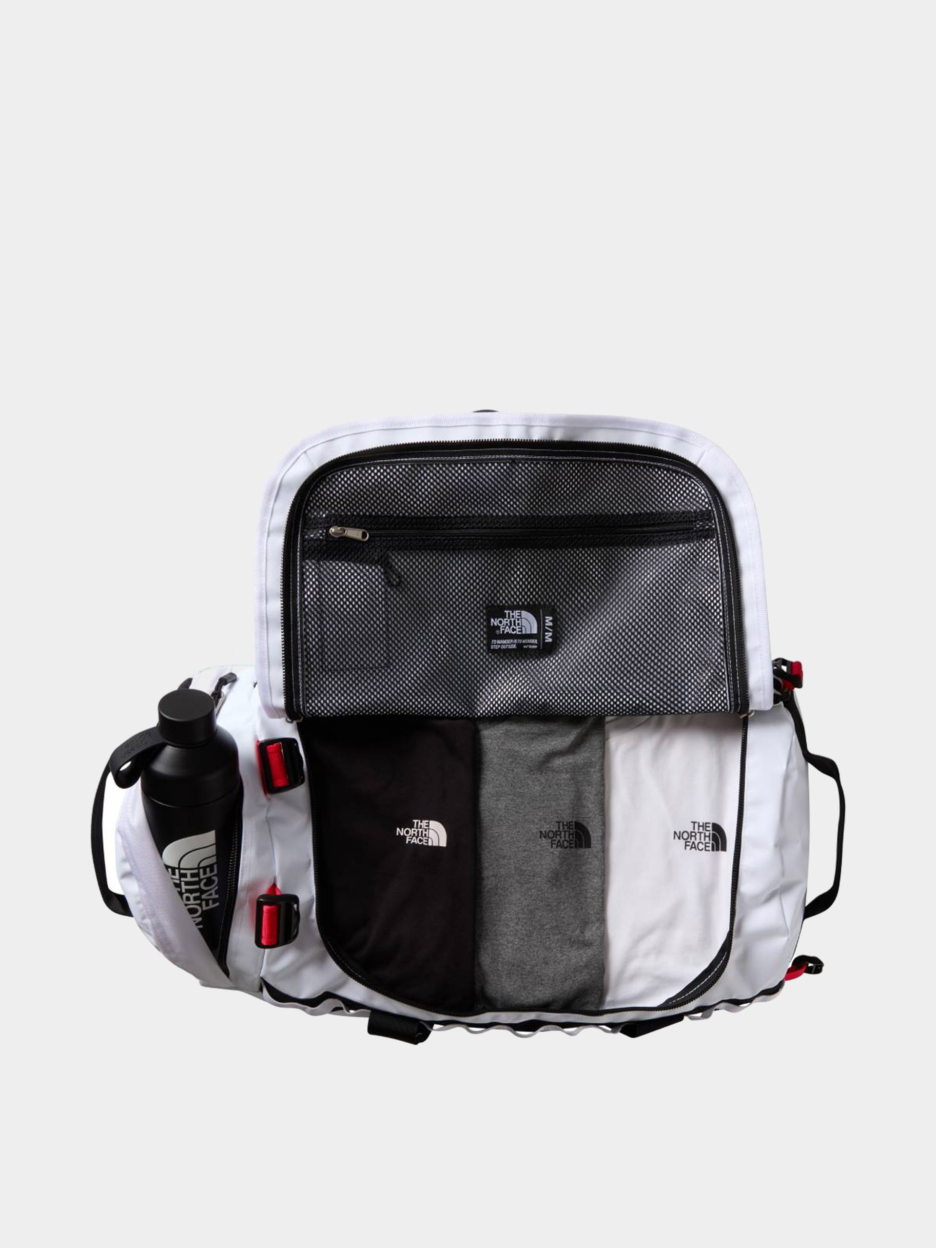 Geantă The North Face Base Camp Duffel M (tnf white/tnf black/ele)