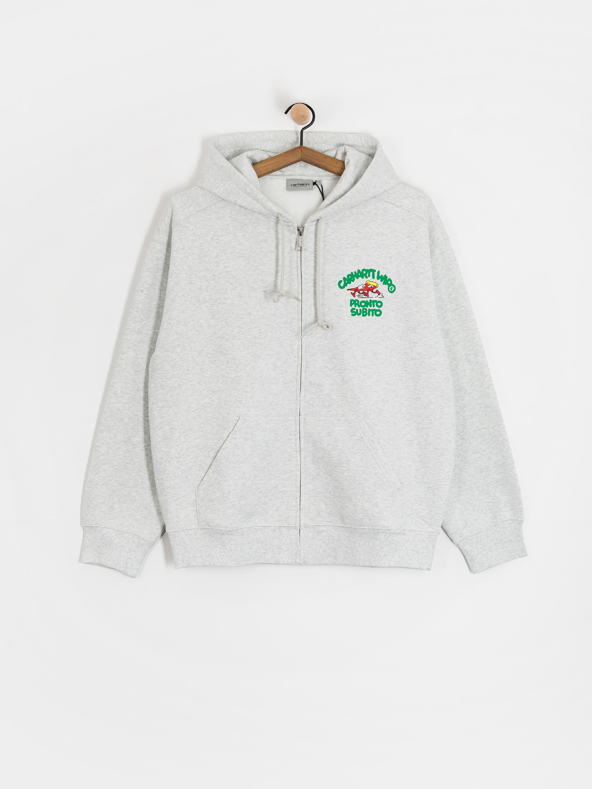 Hanorac cu glugă Carhartt WIP Pronto ZHD (ash heather)