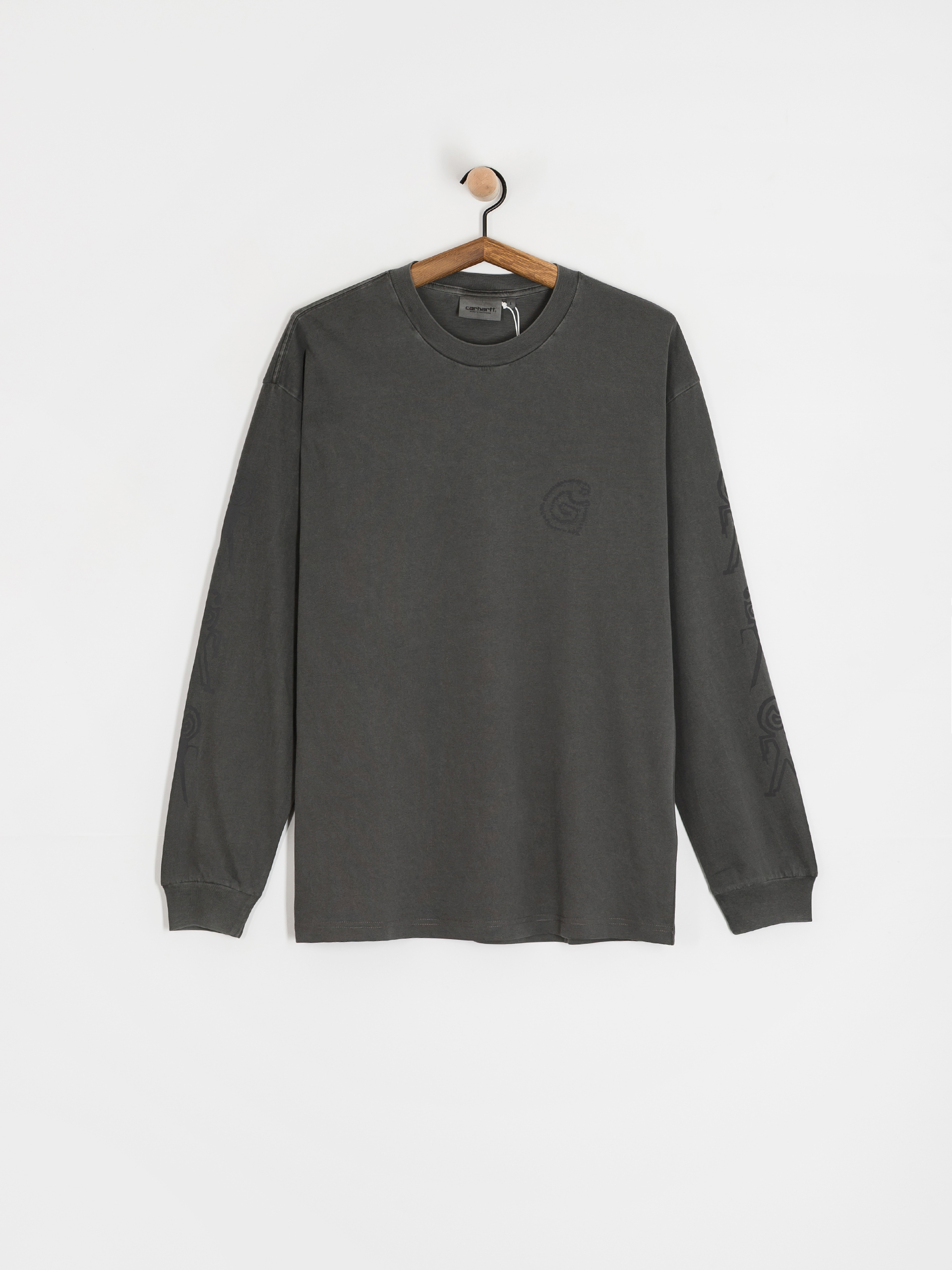 Longsleeve Carhartt WIP Terrestrial (black/graphite/pigment garment dyed)