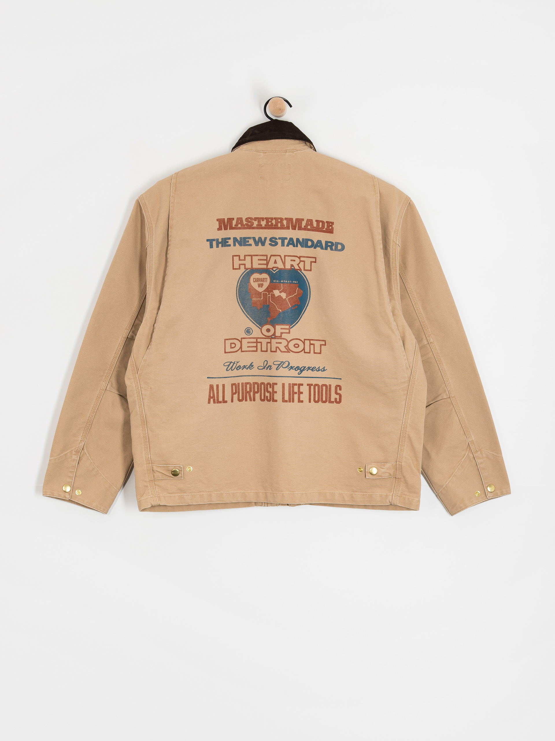 Geacă Carhartt WIP OG Arcan Graphic (dusty h brown/tobacco/heavy stone wash)