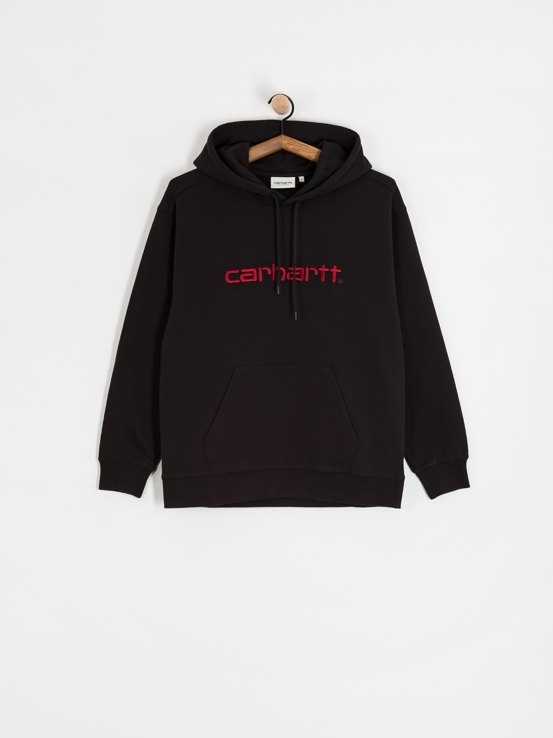 Hanorac cu glugă Carhartt WIP Carhartt HD Wmn (black/scarlet)