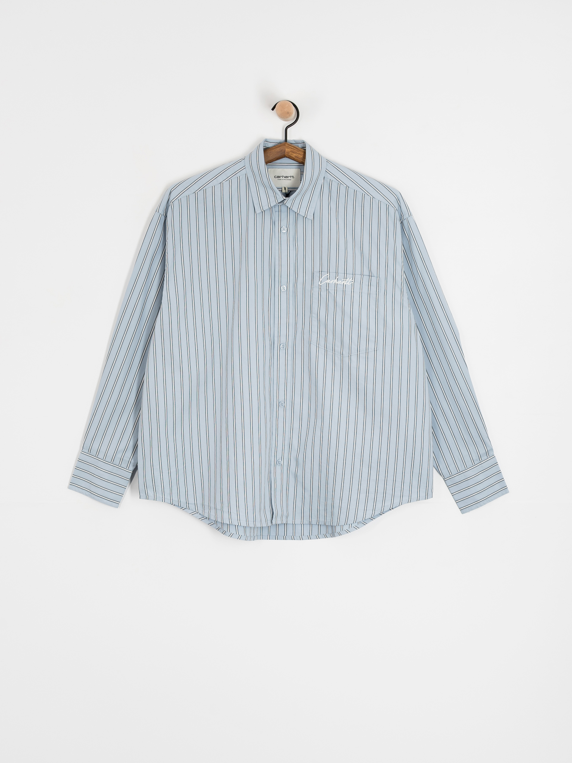 Cămașă Carhartt WIP Grimsby Wmn (grimsby stripe/blue fog)