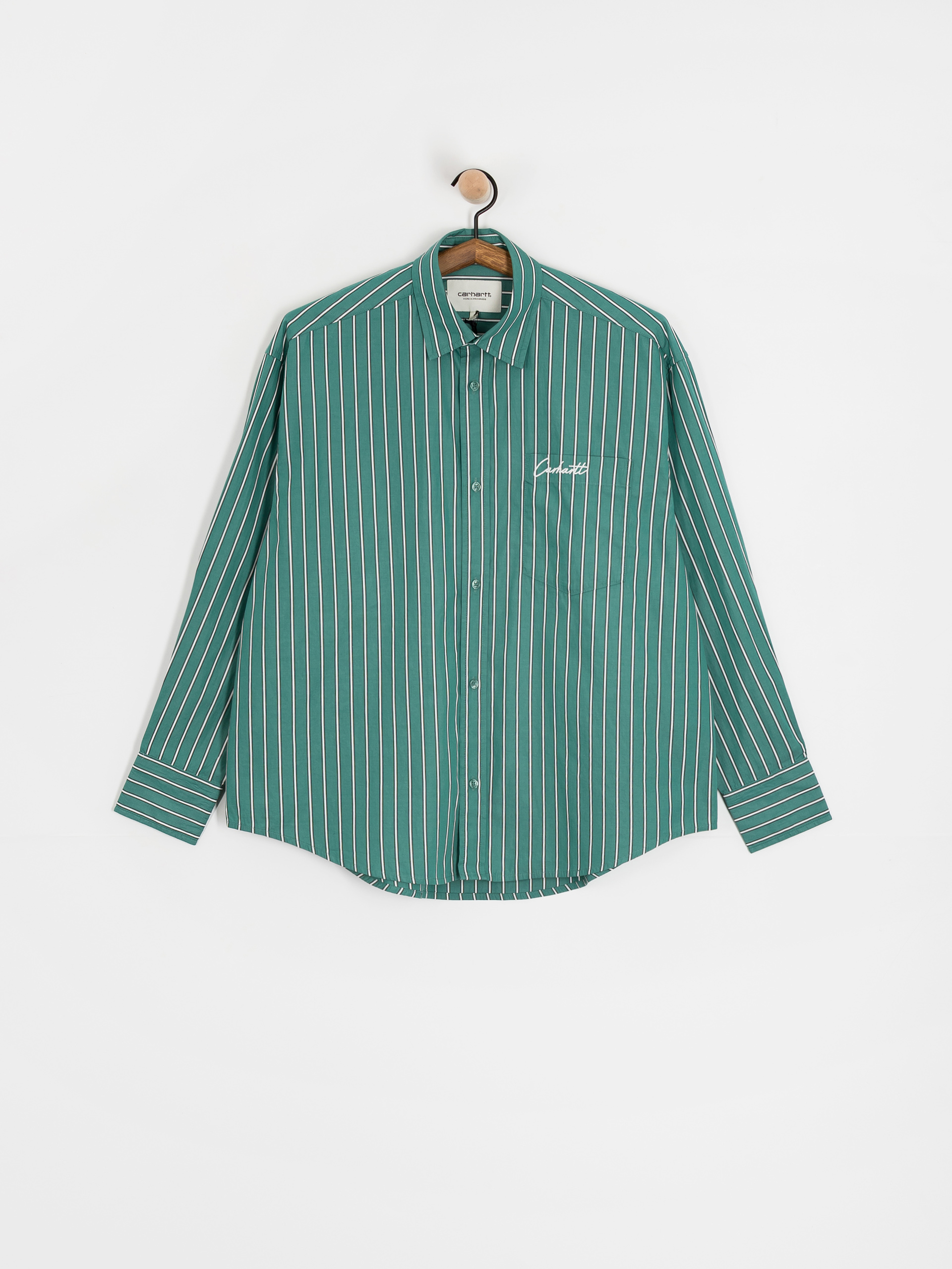 Cămașă Carhartt WIP Grimsby Wmn (grimsby stripe/saguaro)