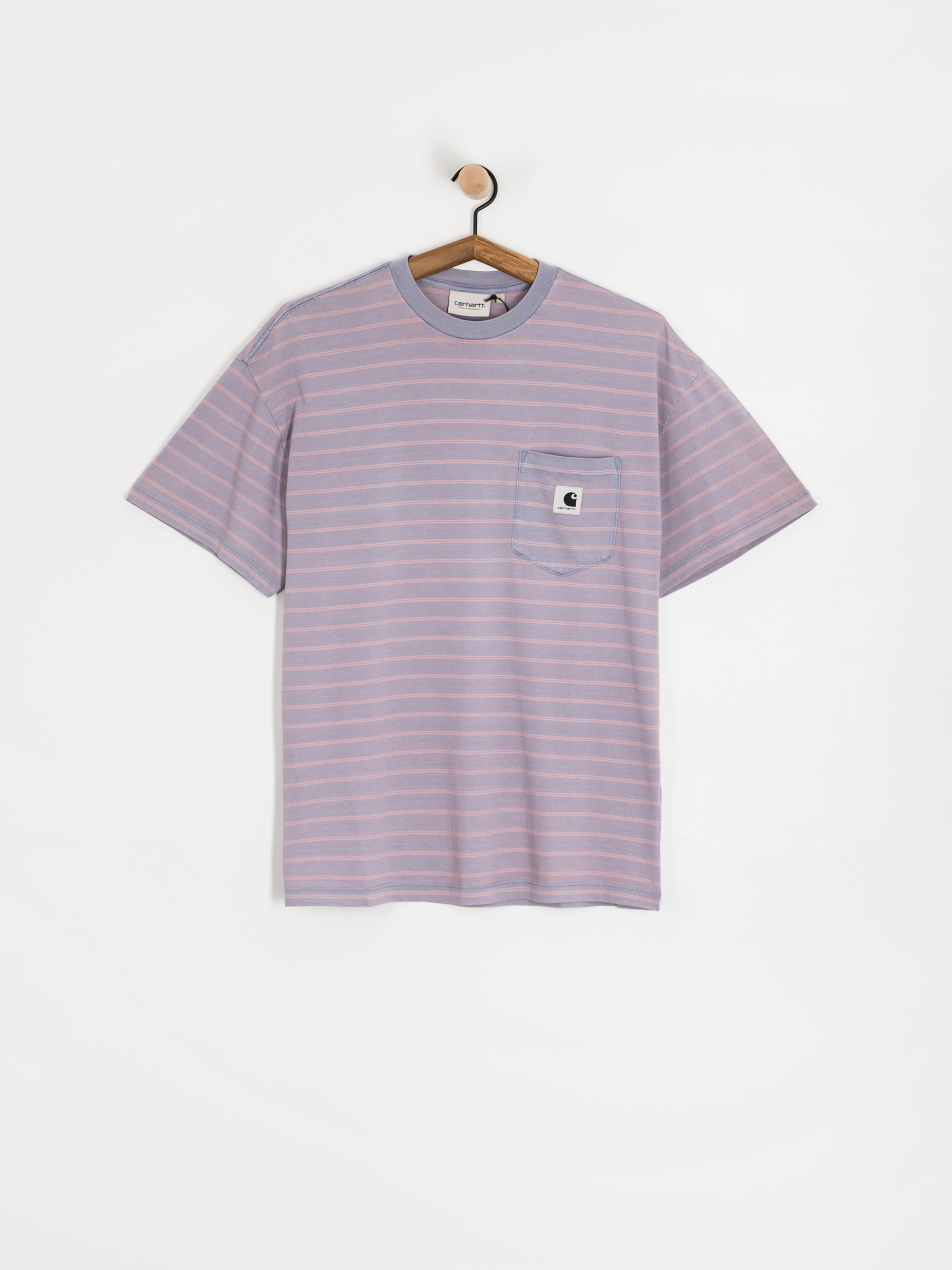 Tricou Carhartt WIP Brodina Wmn (brodina stripe/hortensia/indigo overdyed)