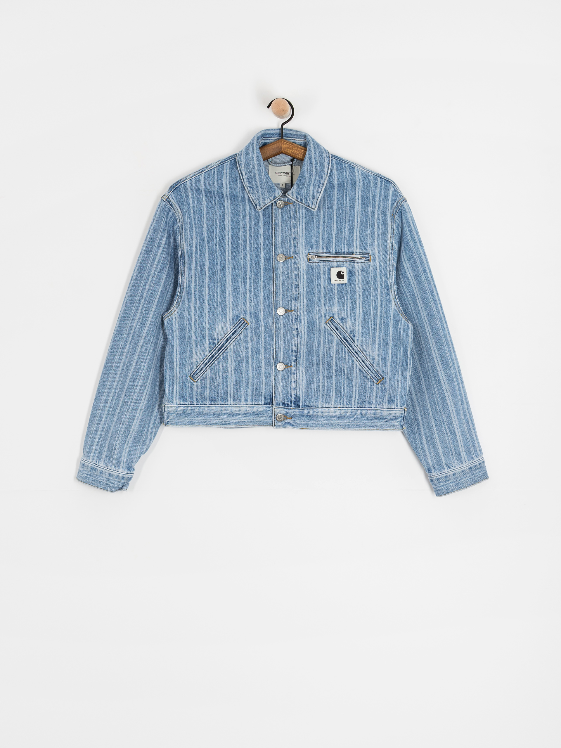 Geacă Carhartt WIP Rylan Wmn (rylan stripe/blue/stone bleached)
